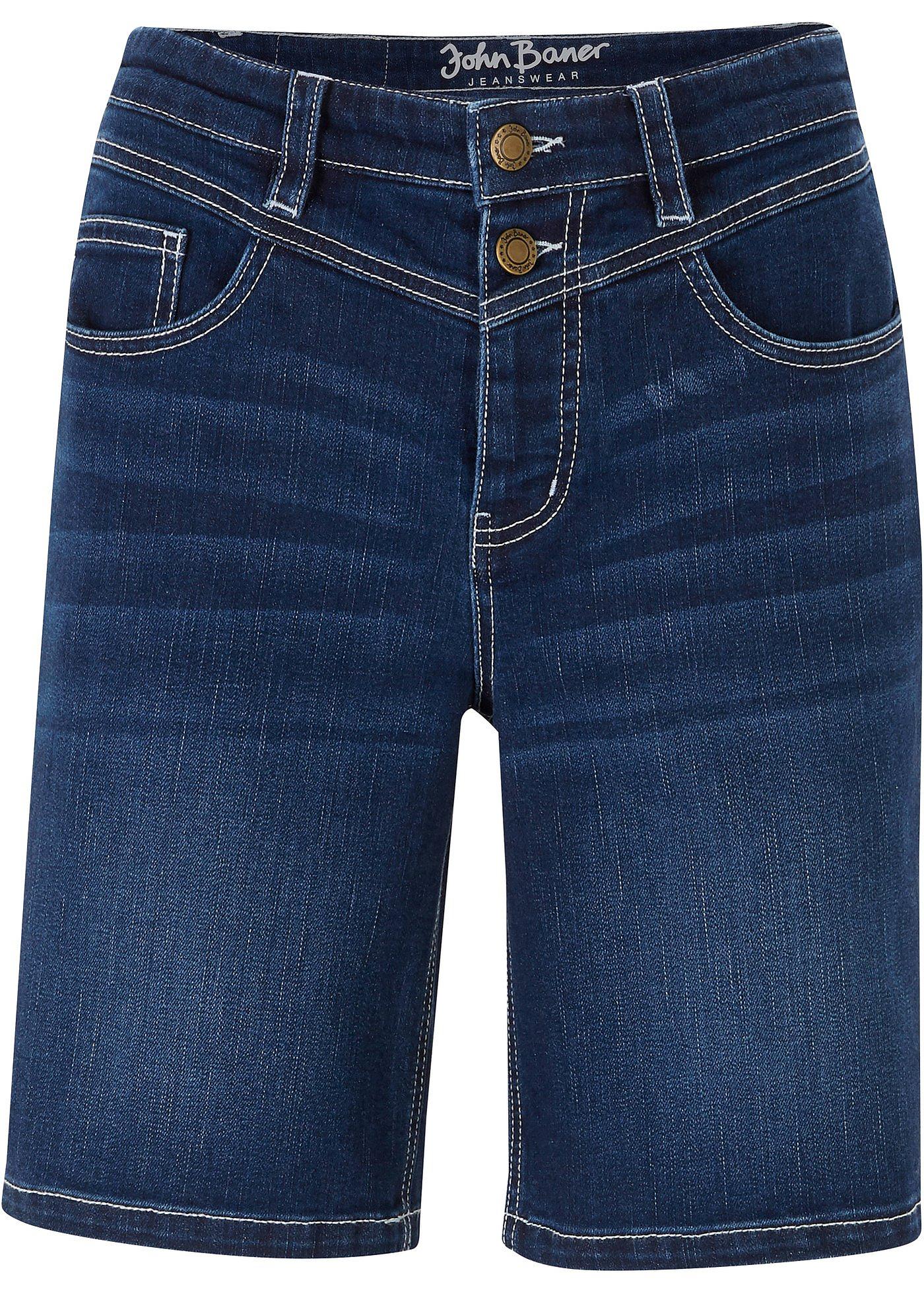 Bermuda en jean extensible