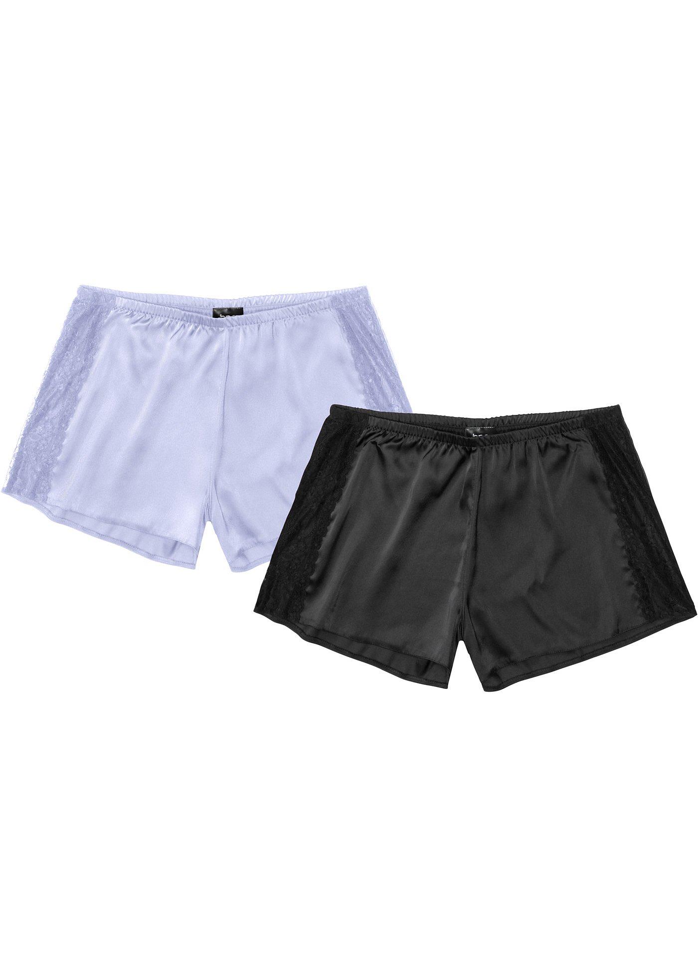Lot de 2 shorts de pyjama en satin