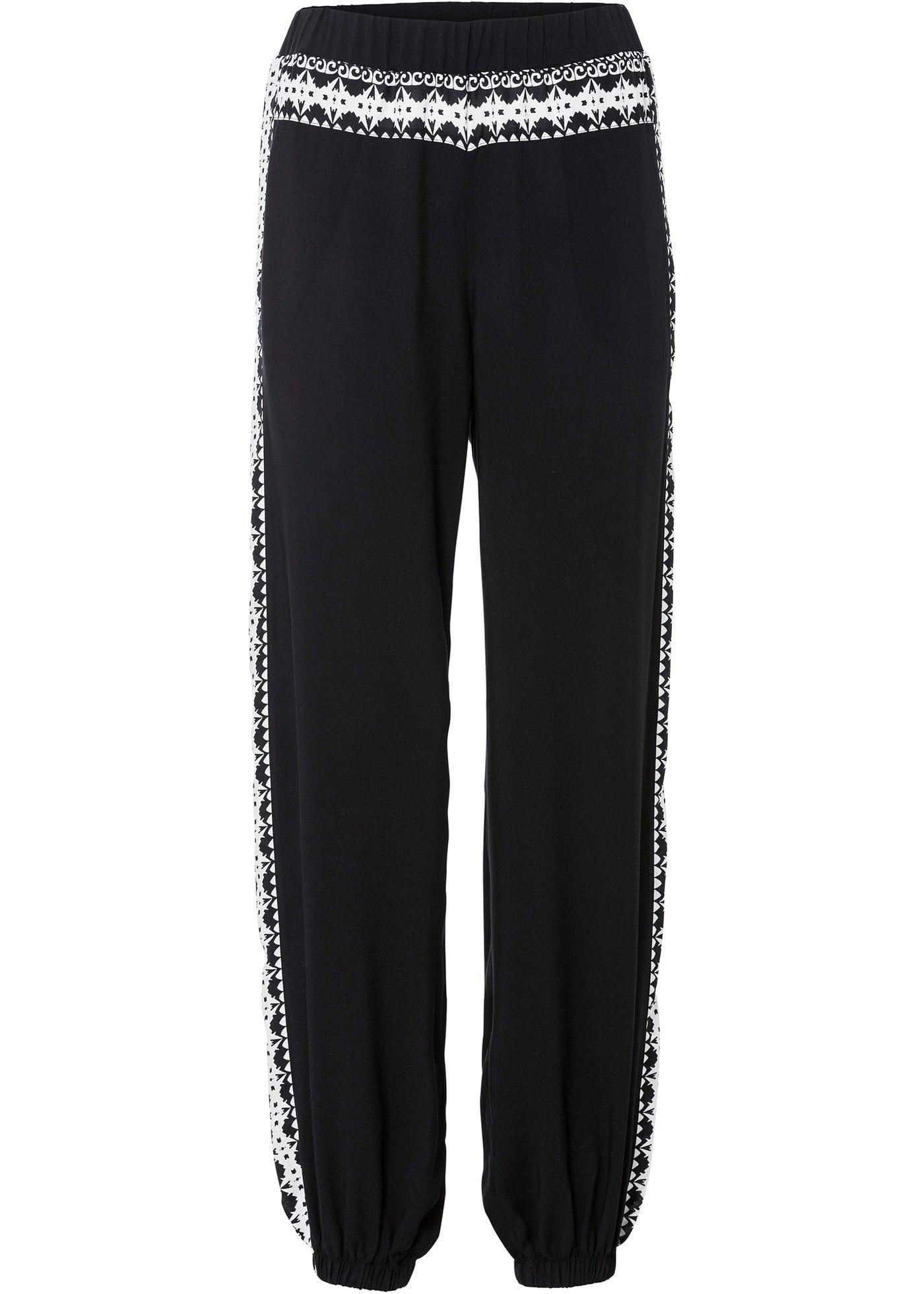 Pantalon sarouel avec empiècements