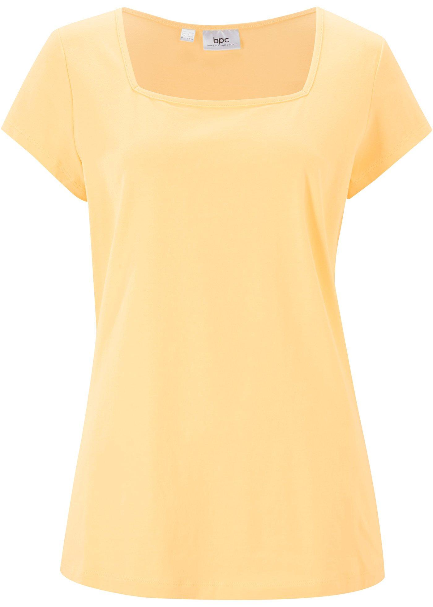 T-shirt manches courtes avec encolure carrée