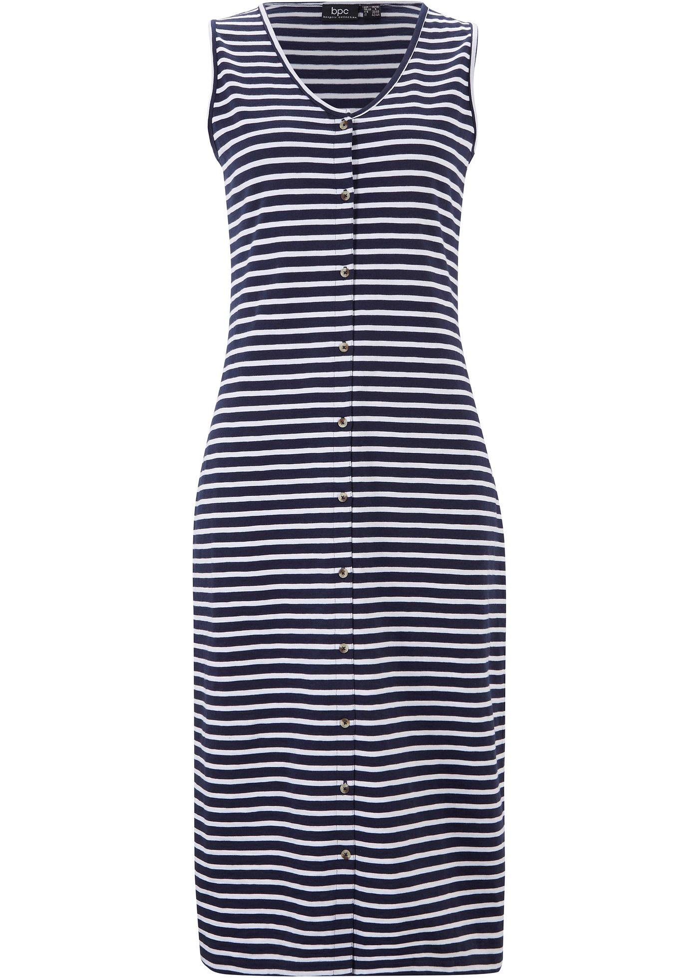 Robe midi avec patte de boutonnage