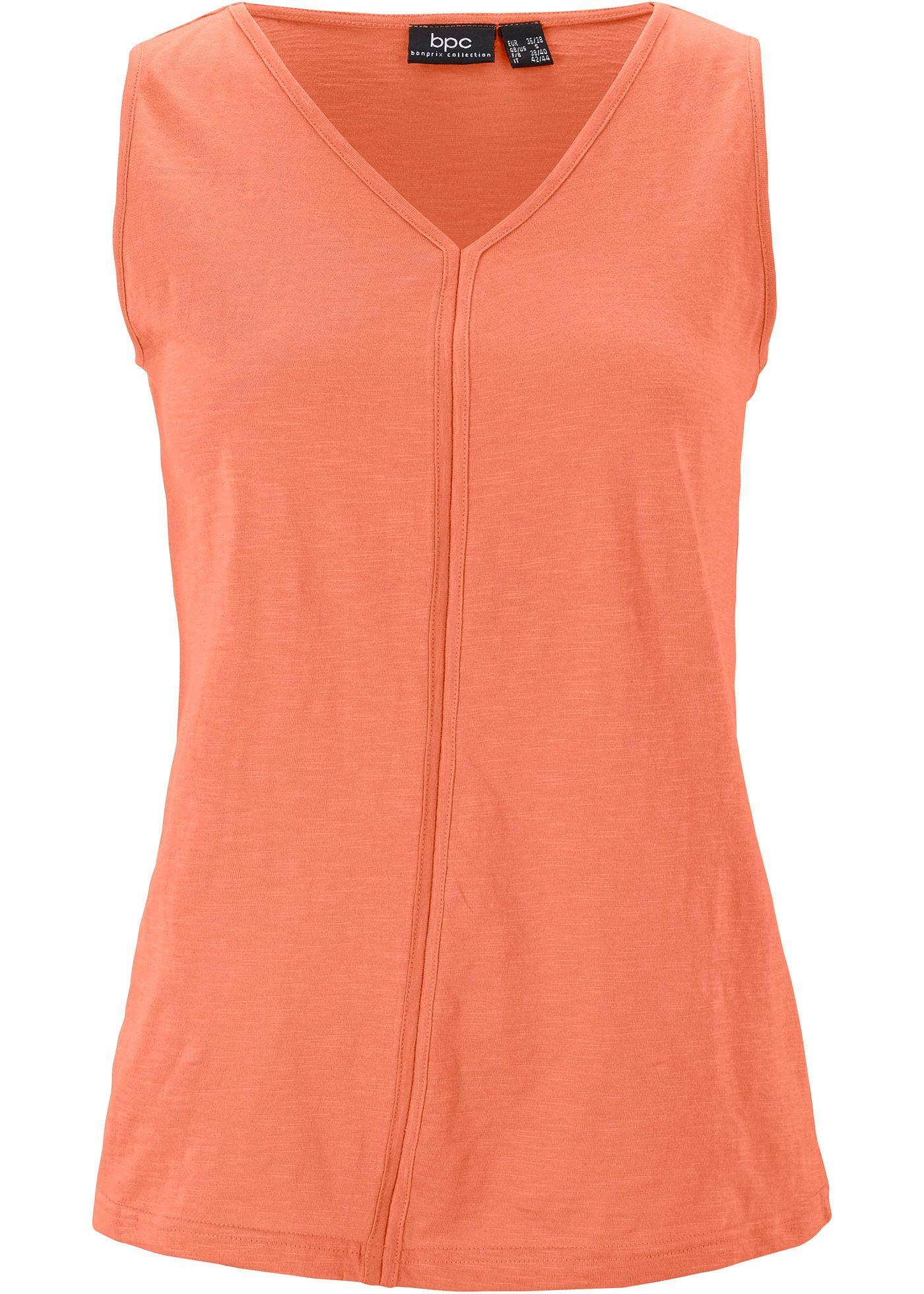 Top T-shirt avec col V