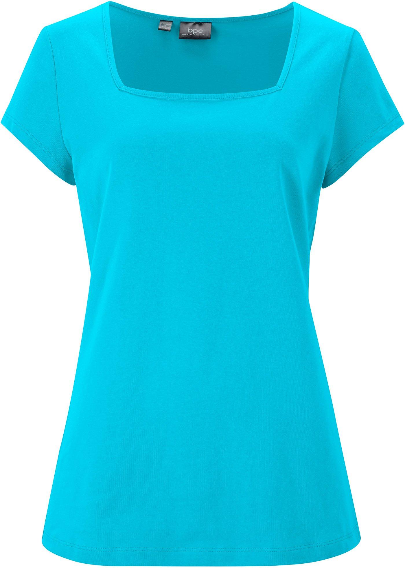 T-shirt manches courtes avec encolure carrée