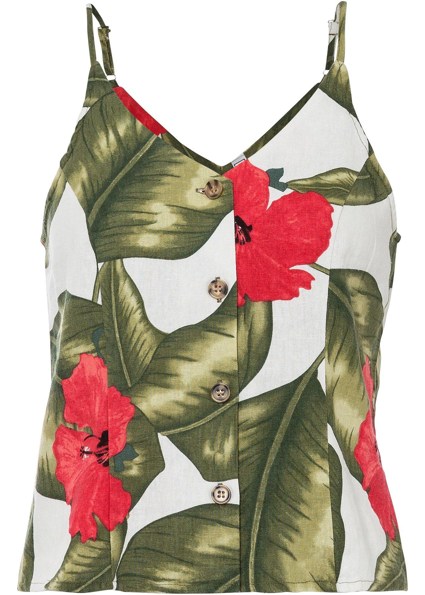 Top blouse à imprimé floral