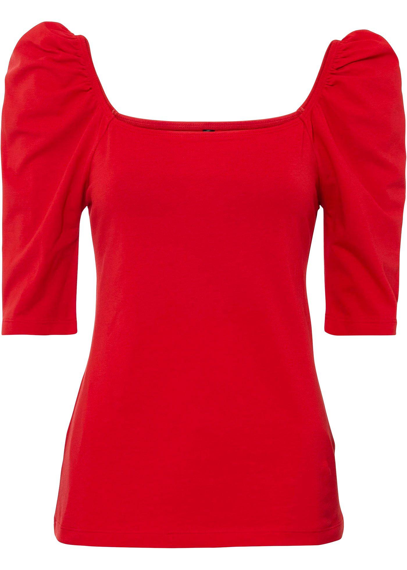 T-shirt avec manches bouffantes en coton bio