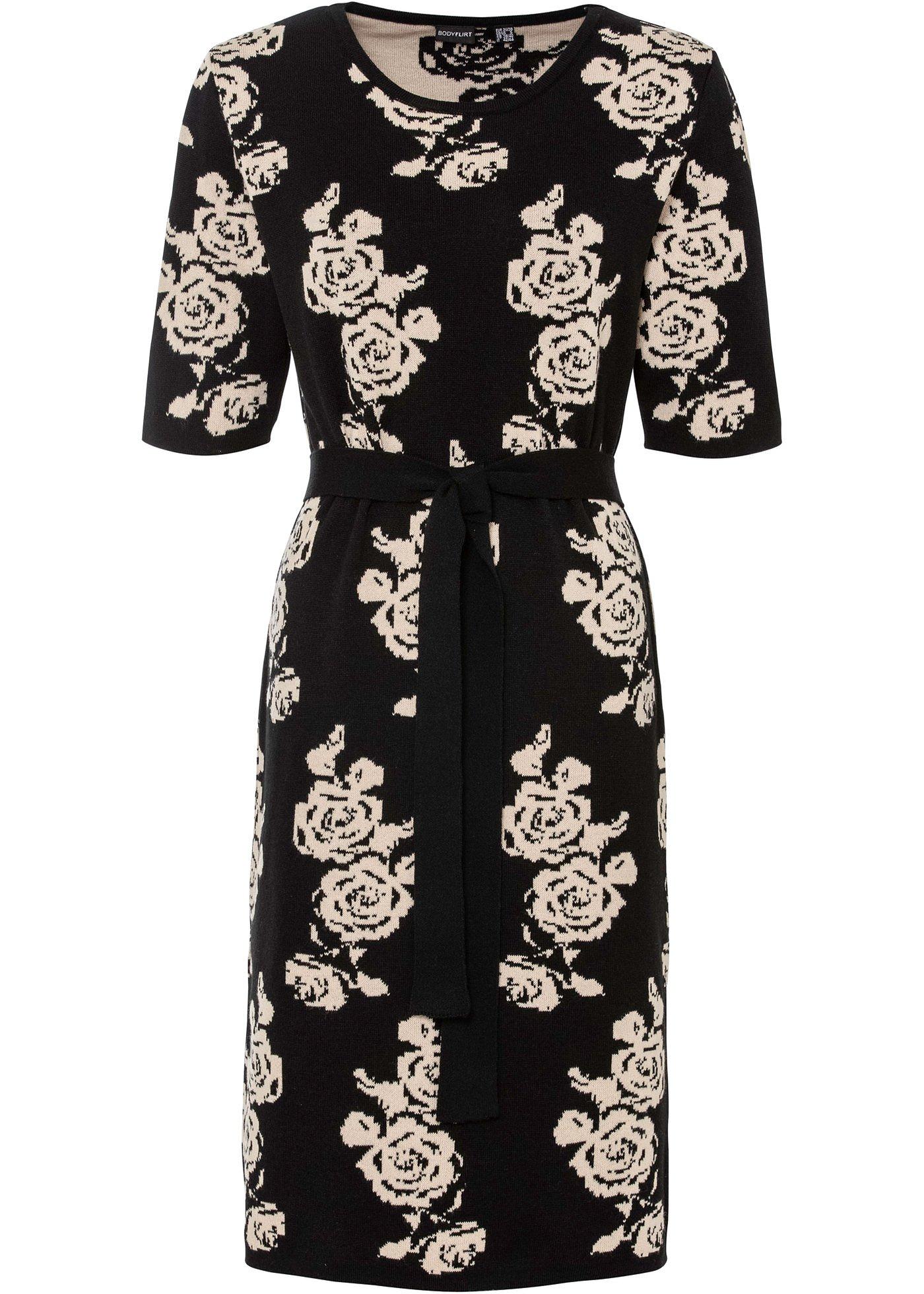 Robe en maille jacquard