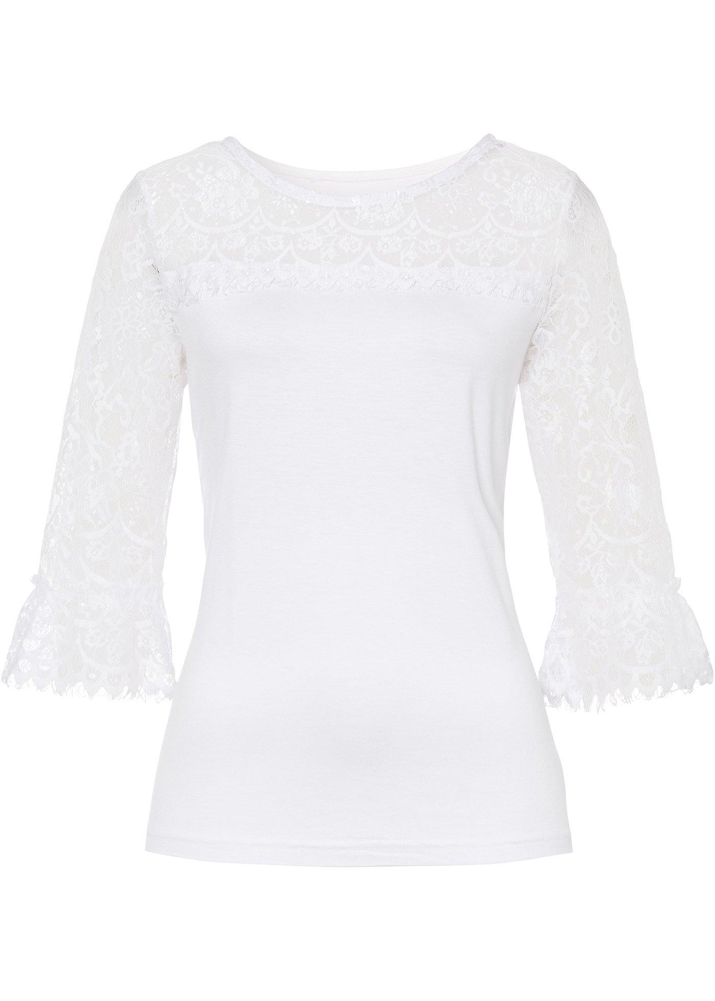 T-shirt à dentelle