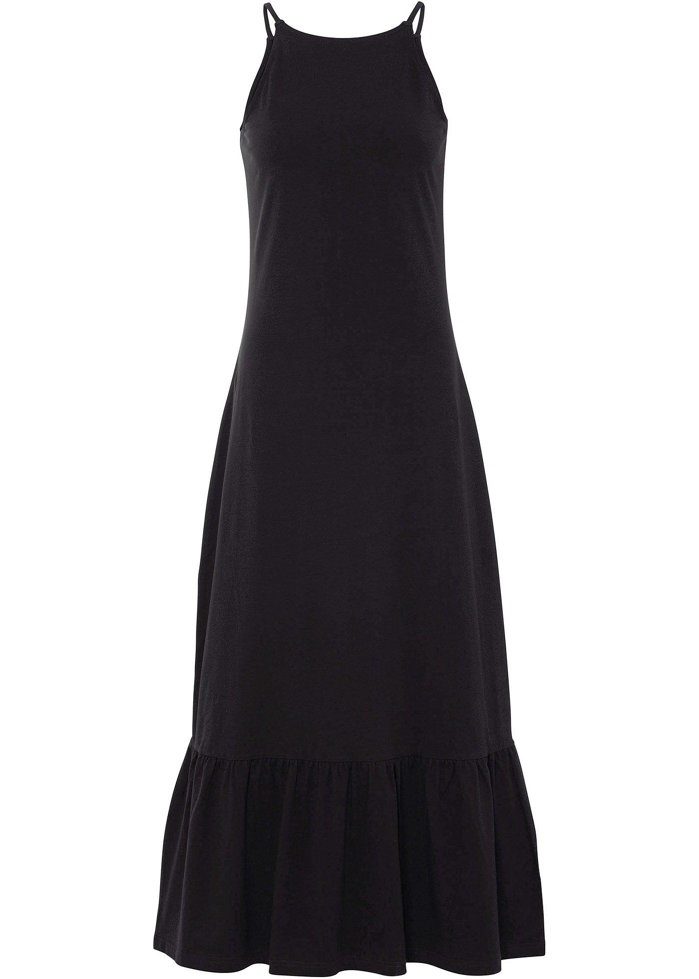 Robe longue avec volant à la base