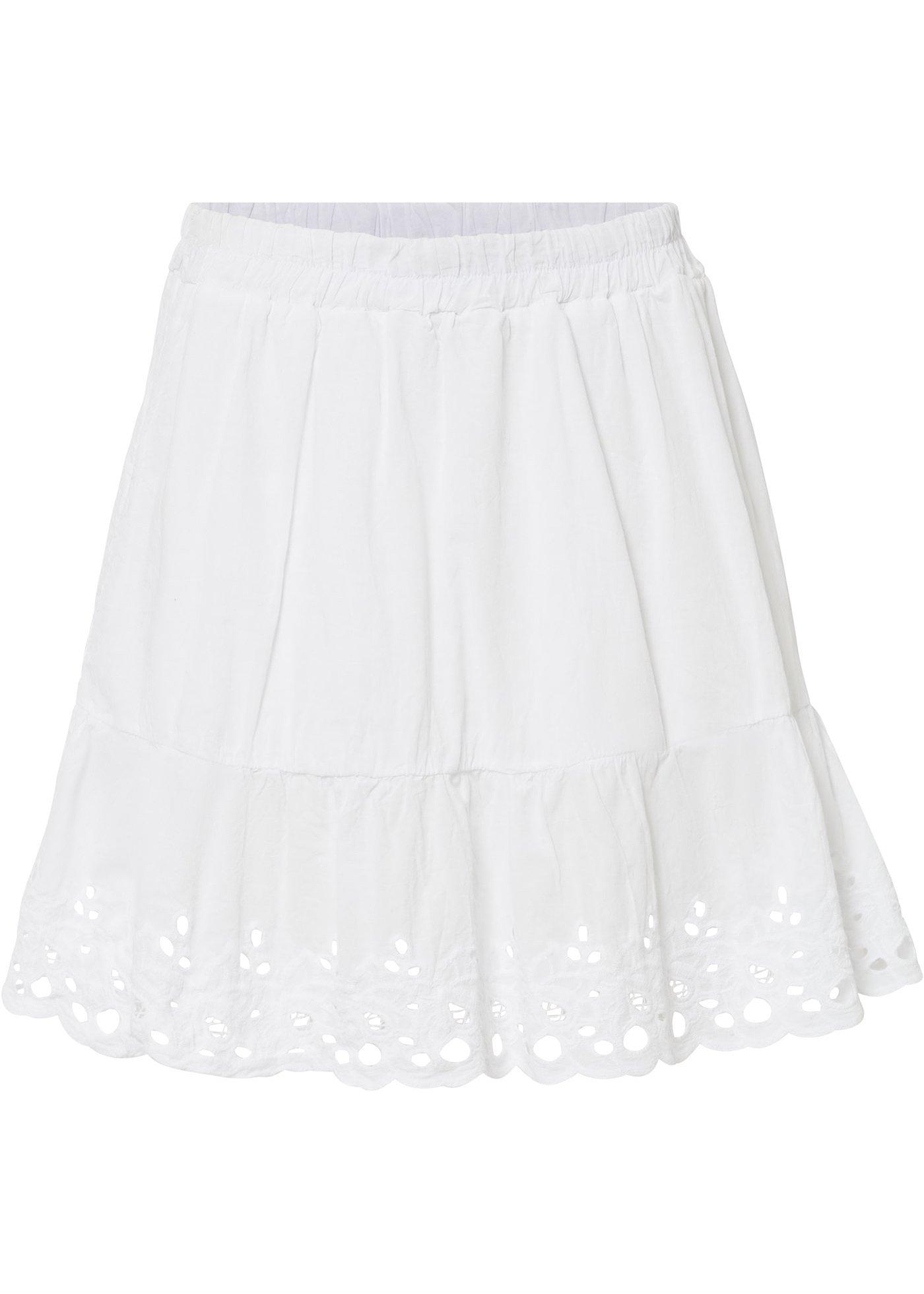 Jupe à broderie ajourée