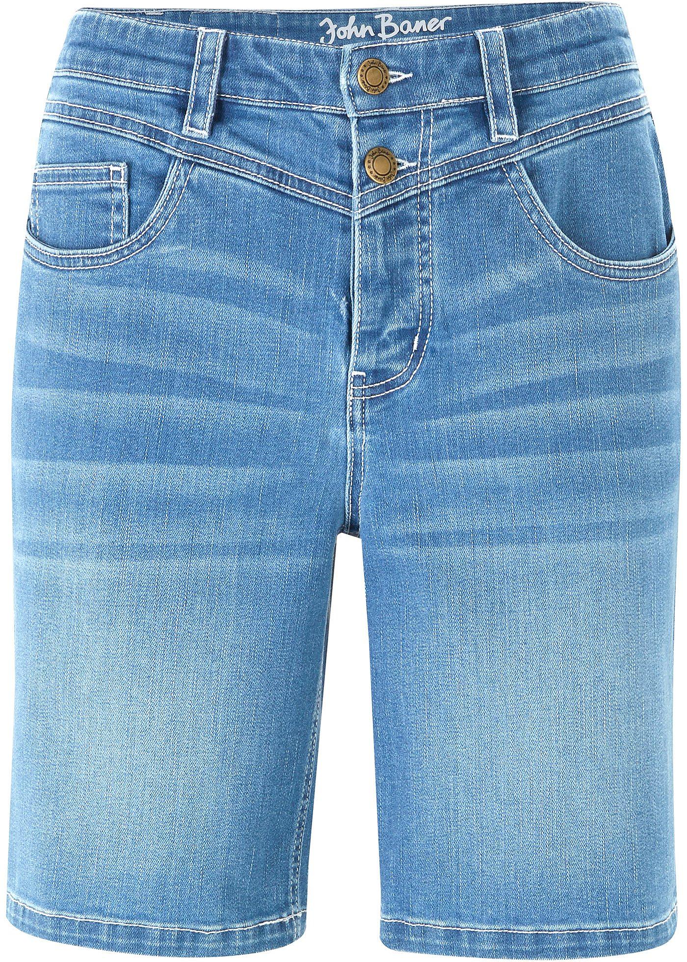 Bermuda en jean extensible