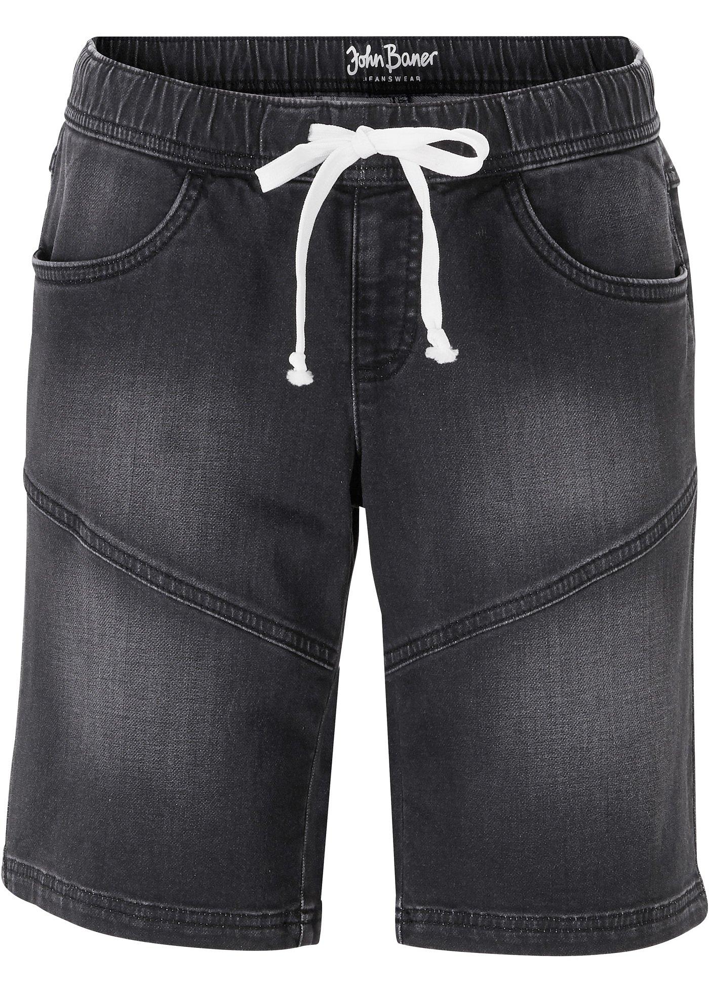 Bermuda en jean-sweat