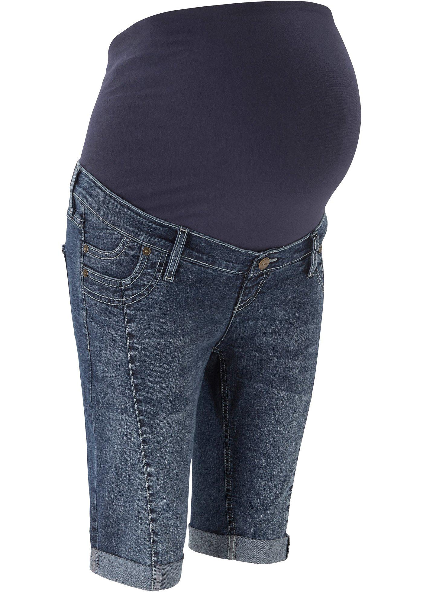 Bermuda en jean de grossesse