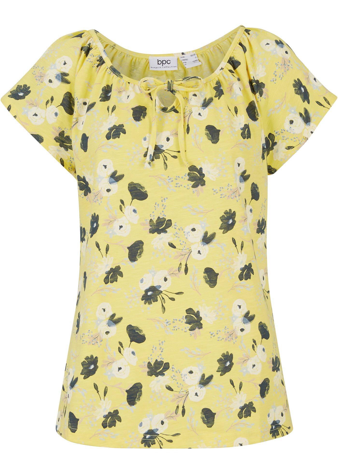 T-shirt Carmen à manches papillon