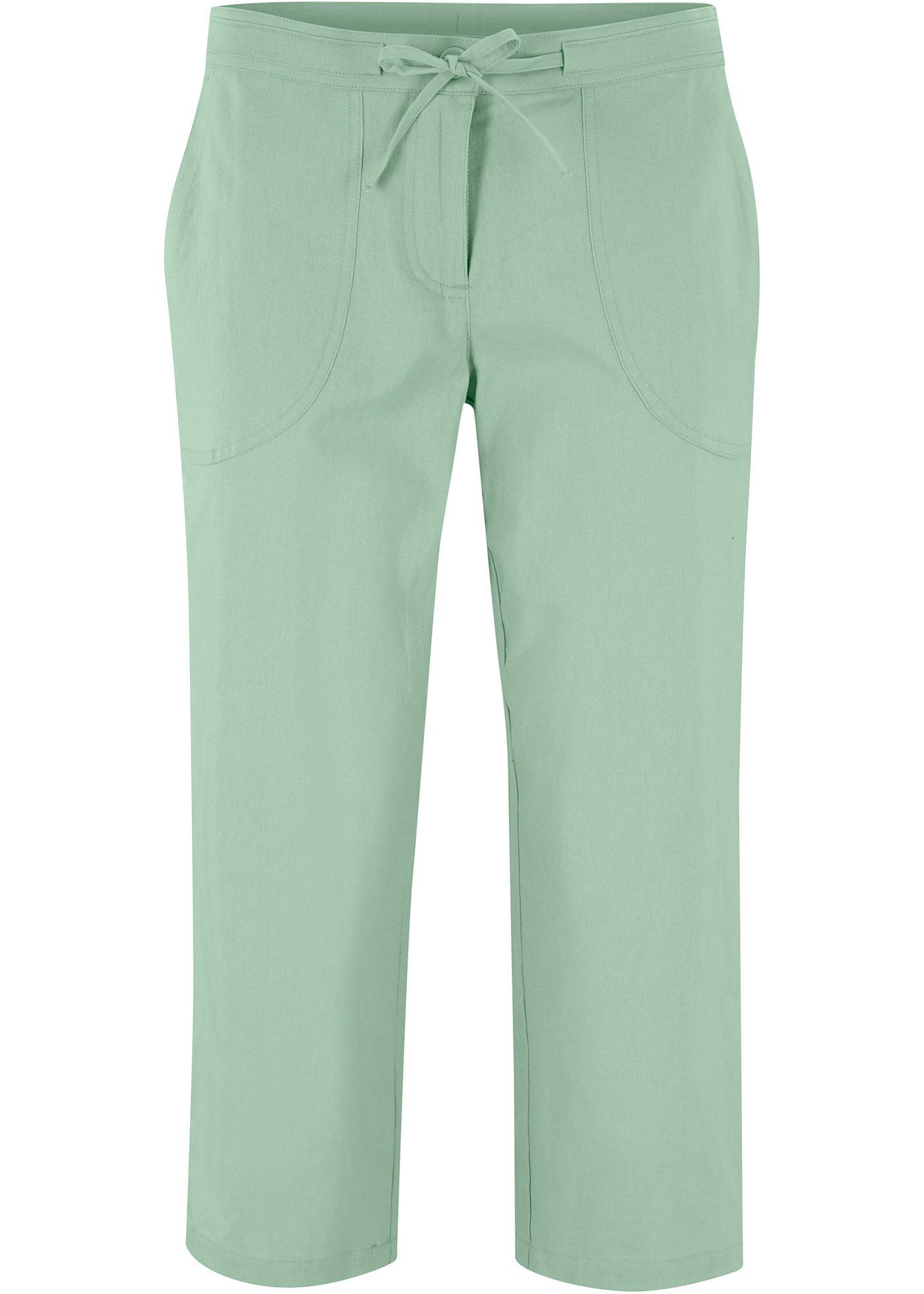 Pantalon en lin 3/4