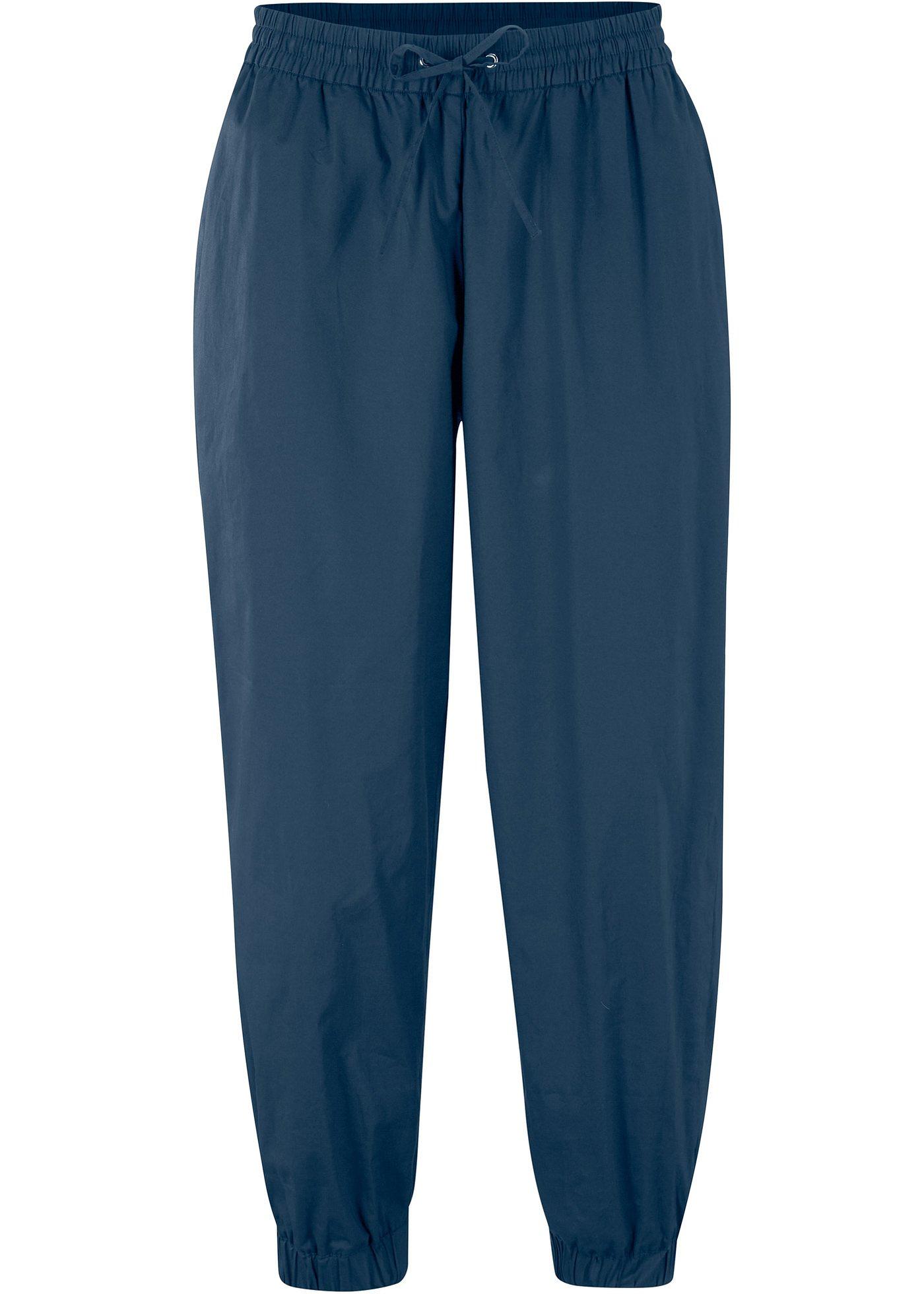 Pantalon large en coton, 7/8