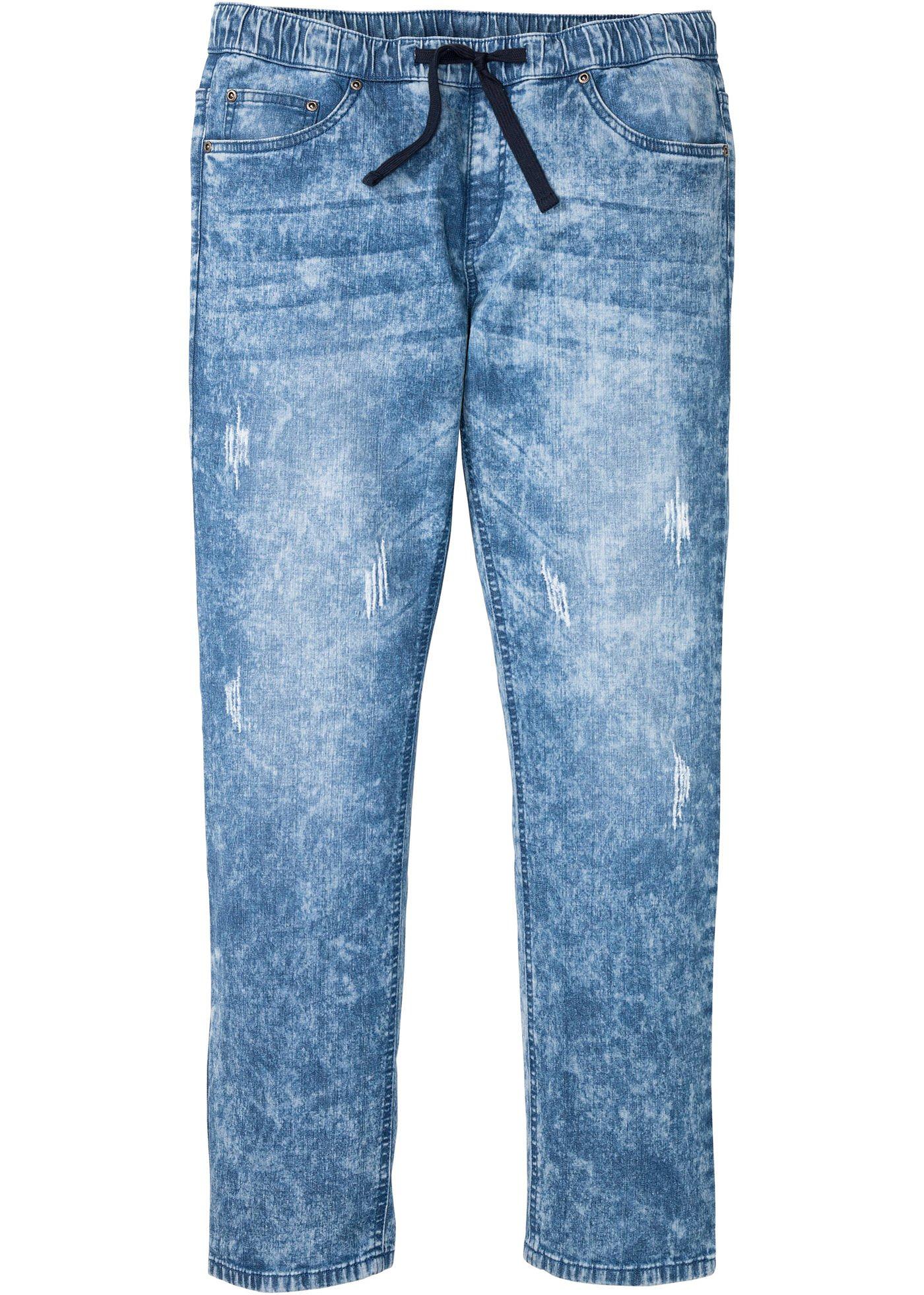 Jean taille extensible Slim Fit, Straight