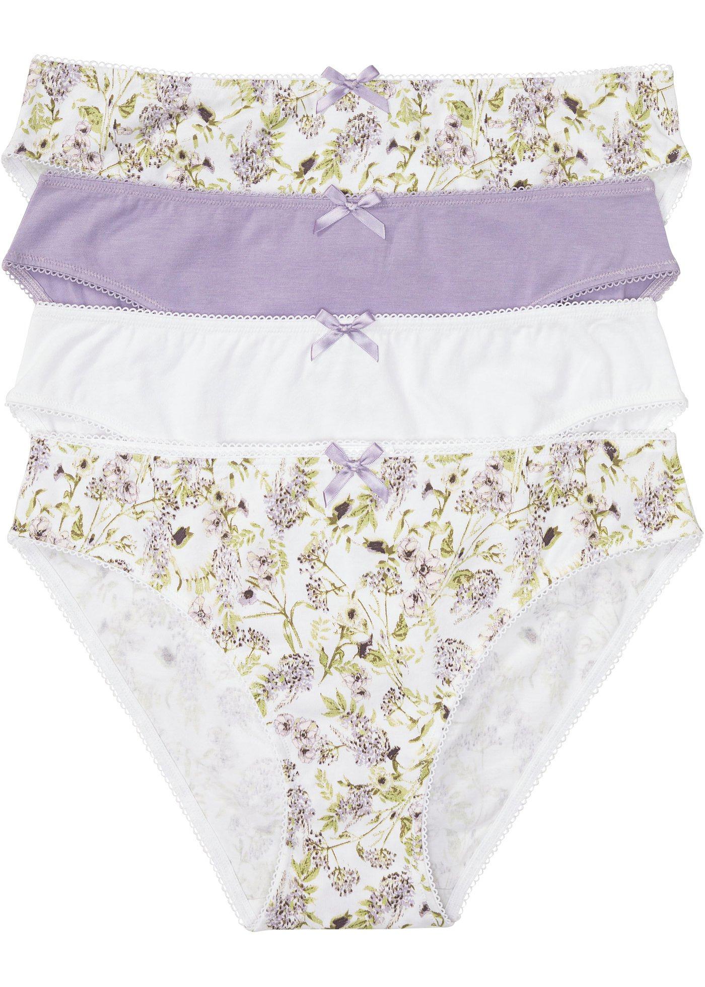 Lot de 4 slips avec coton bio