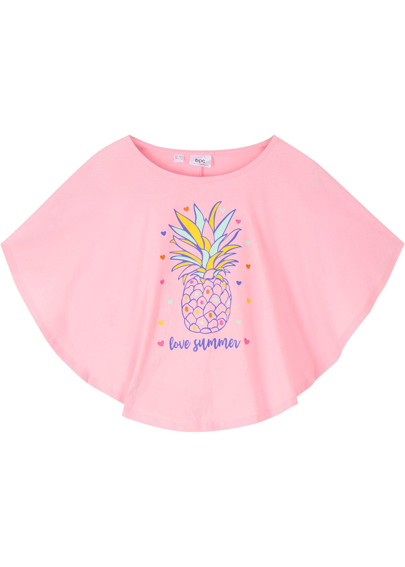 T-shirt de plage fille en coton bio