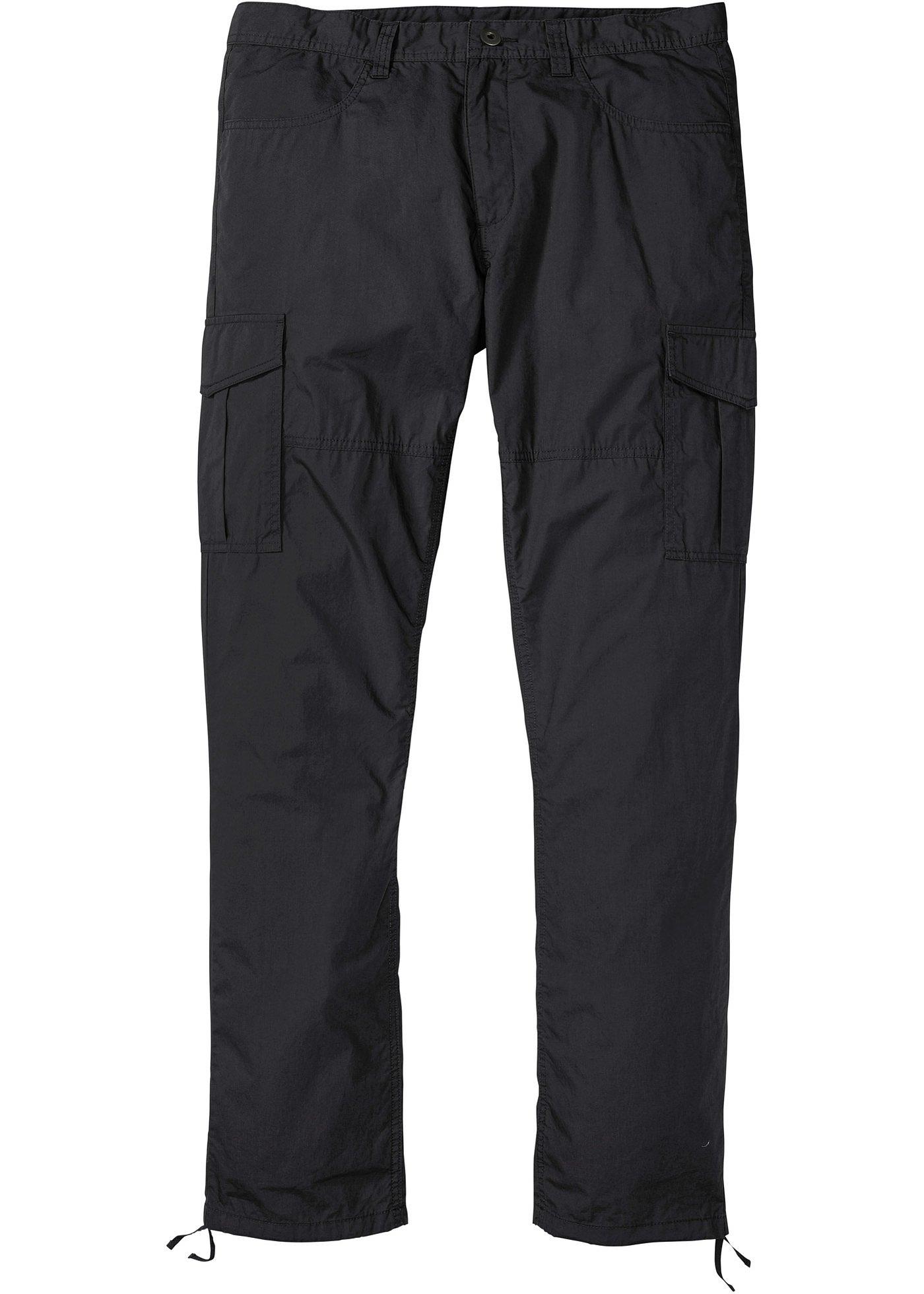 Pantalon cargo Loose Fit en matière légère, Straight