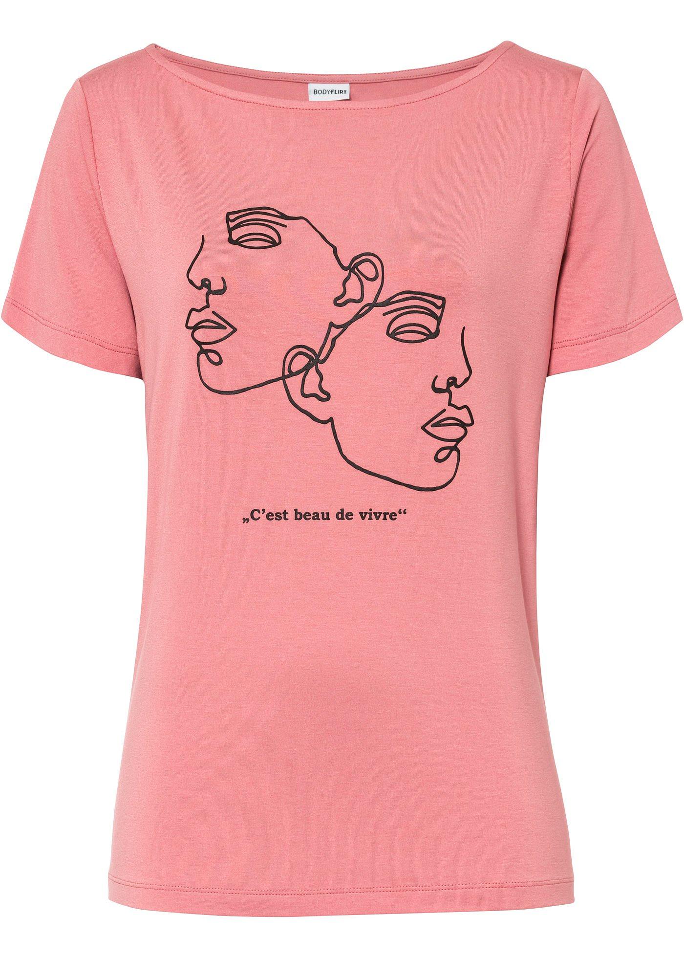 T-shirt à imprimé en viscose durable