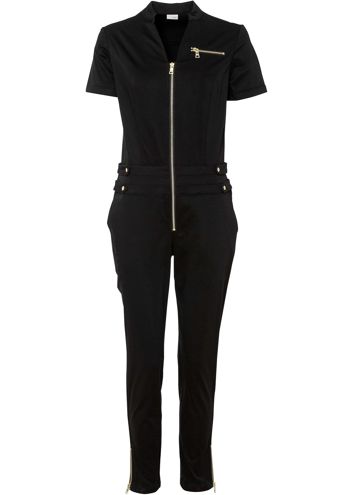 Combinaison Body Ouverte Noire LEG AVENUE - Taille Unique 36/38/40 - 100% Nylon