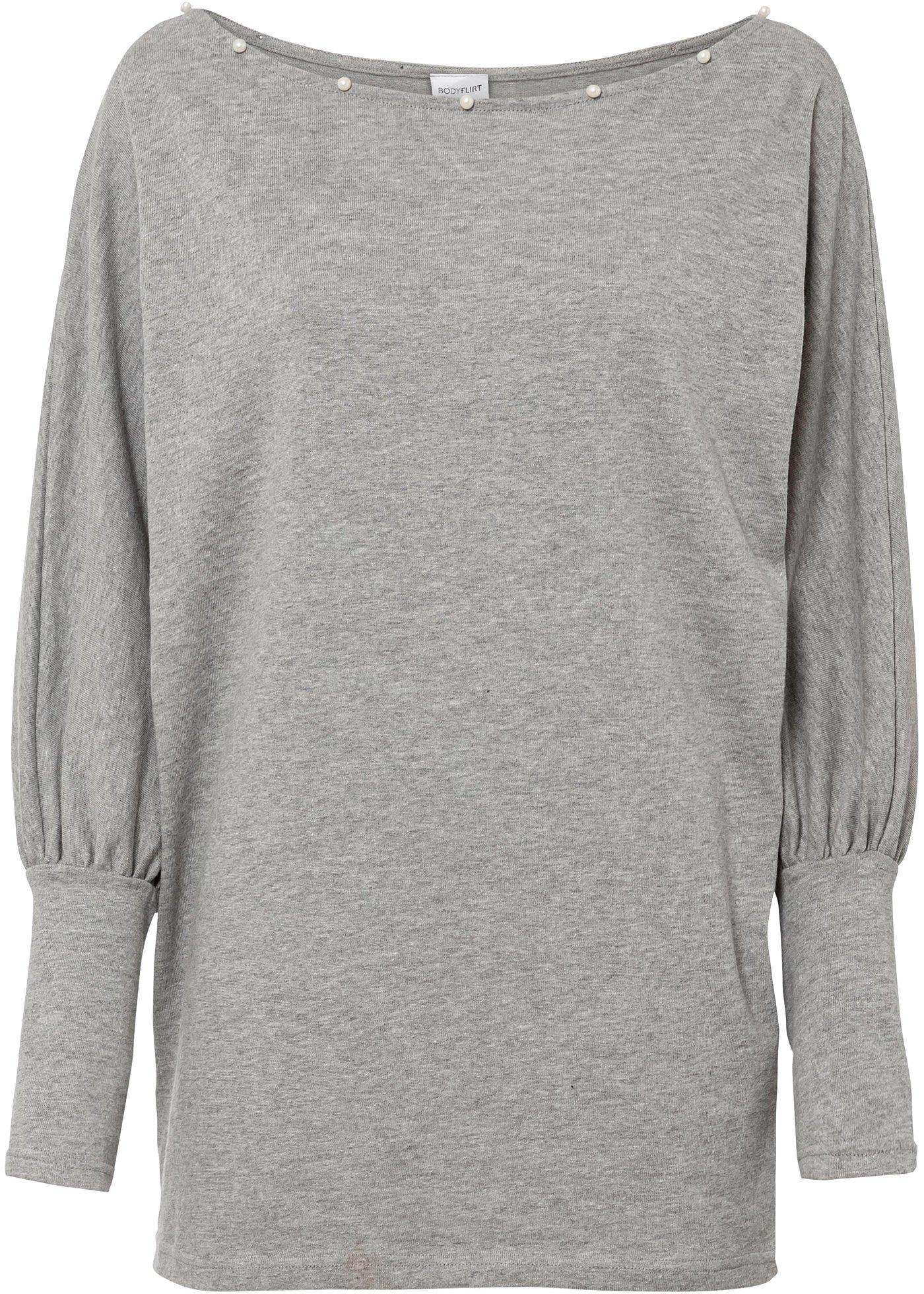 T-shirt manches longues avec éléments décoratifs