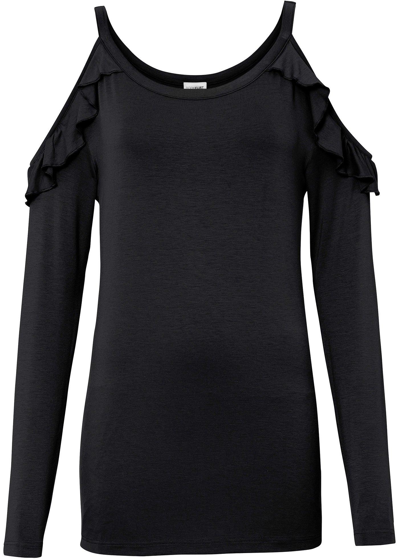 T-shirt à épaules découpées en viscose durable