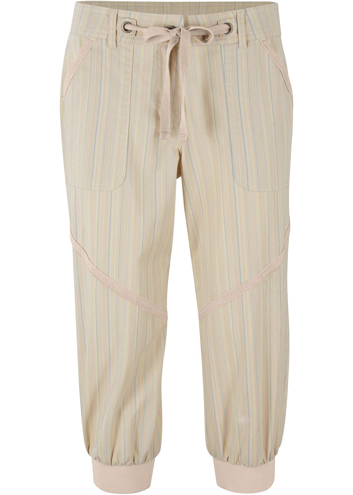 Pantalon twill 3/4 avec taille confortable