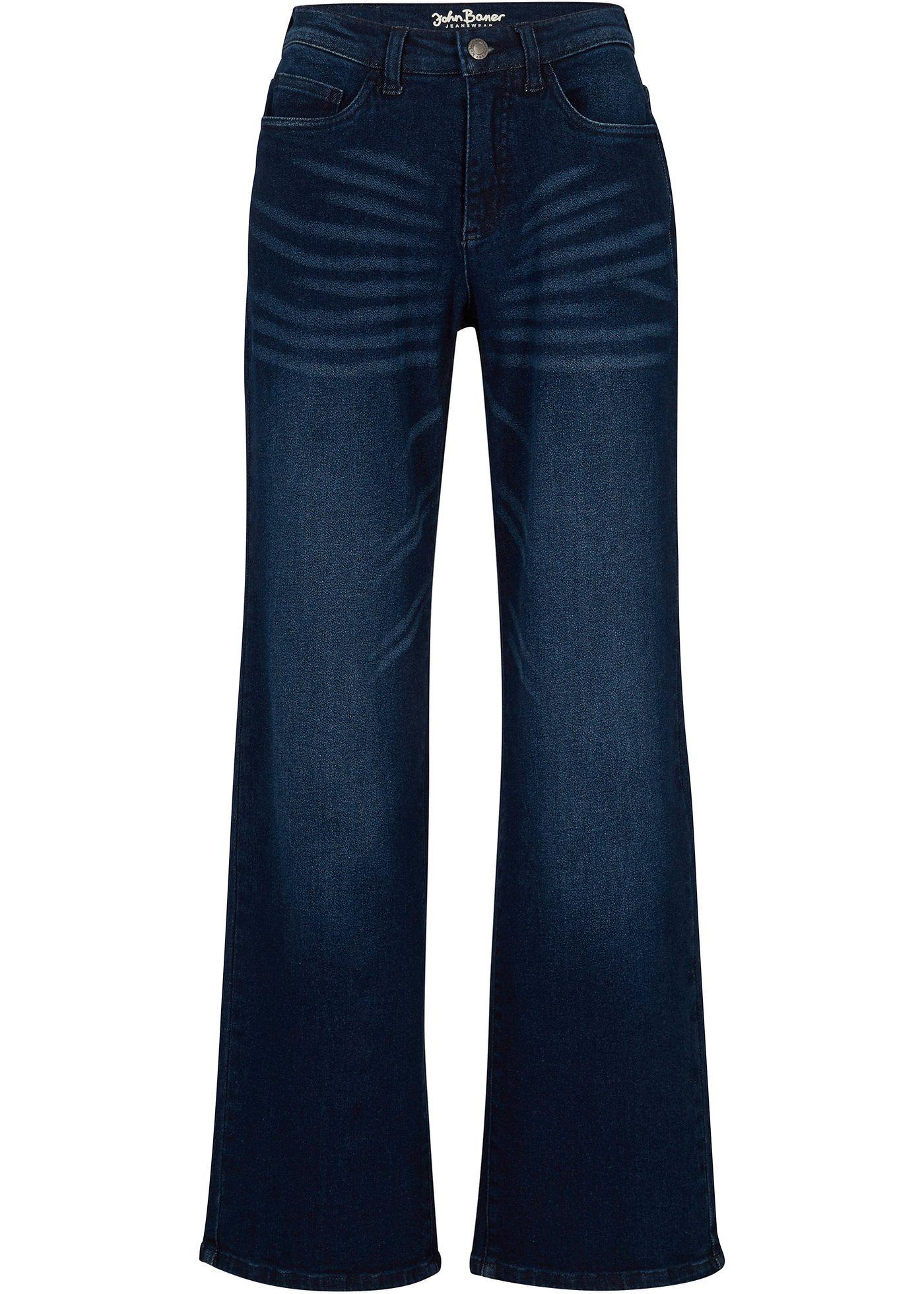 Jean extensible, OPEN END DENIM, WIDE LEG