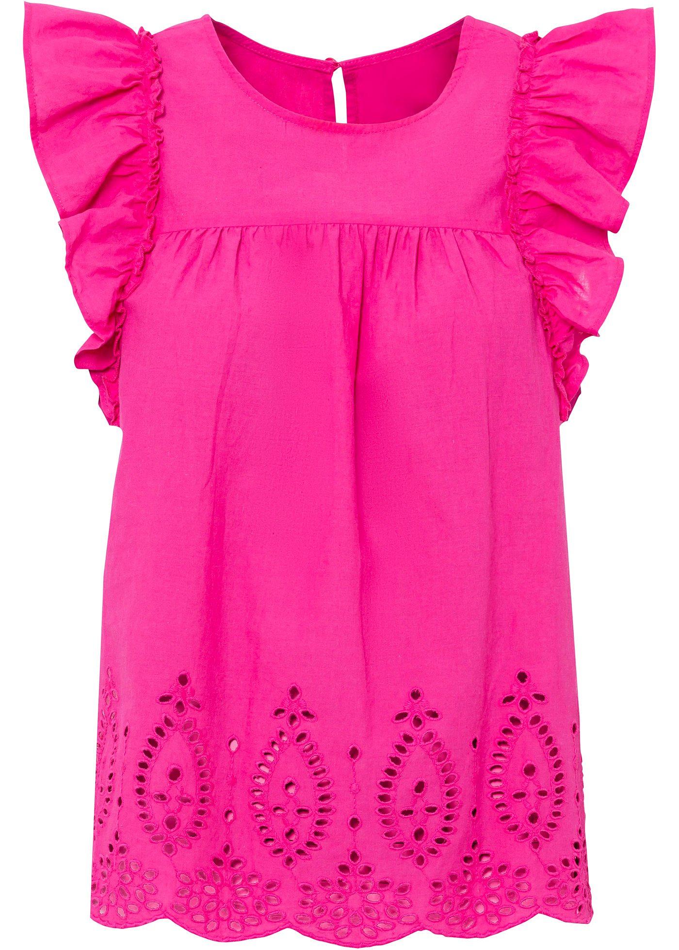 Blouse à broderie ajourée