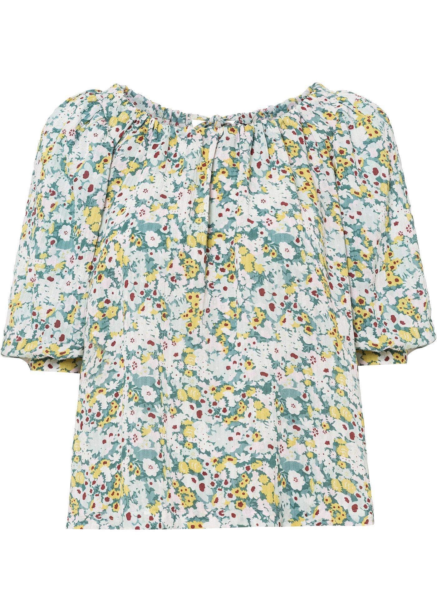 Blouse ample avec liens à nouer