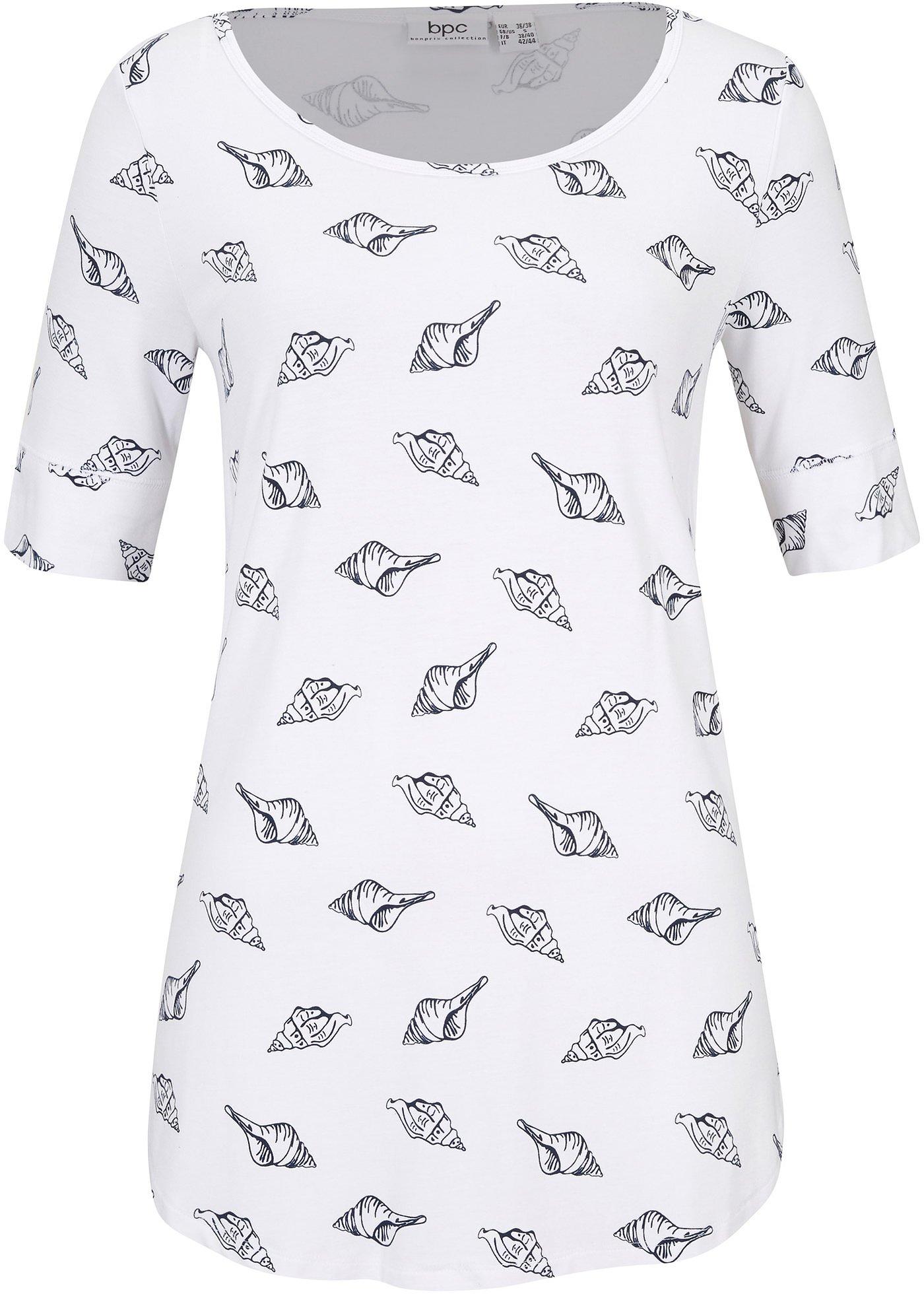 T-shirt long, demi-manches