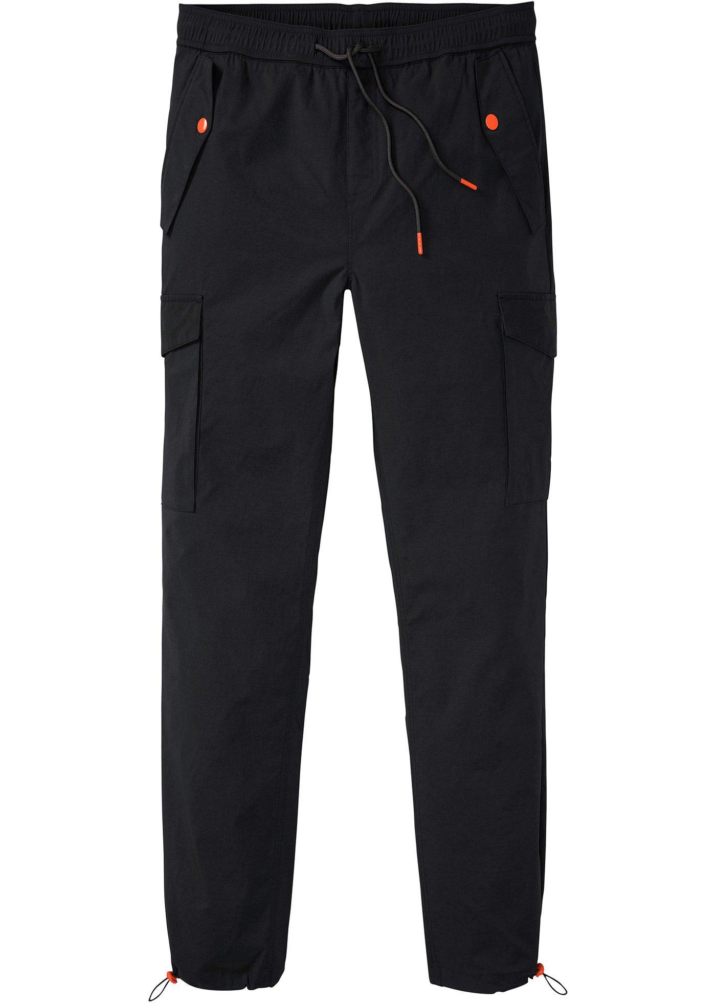 Pantalon taille extensible Slim Fit avec poches cargo, Straight