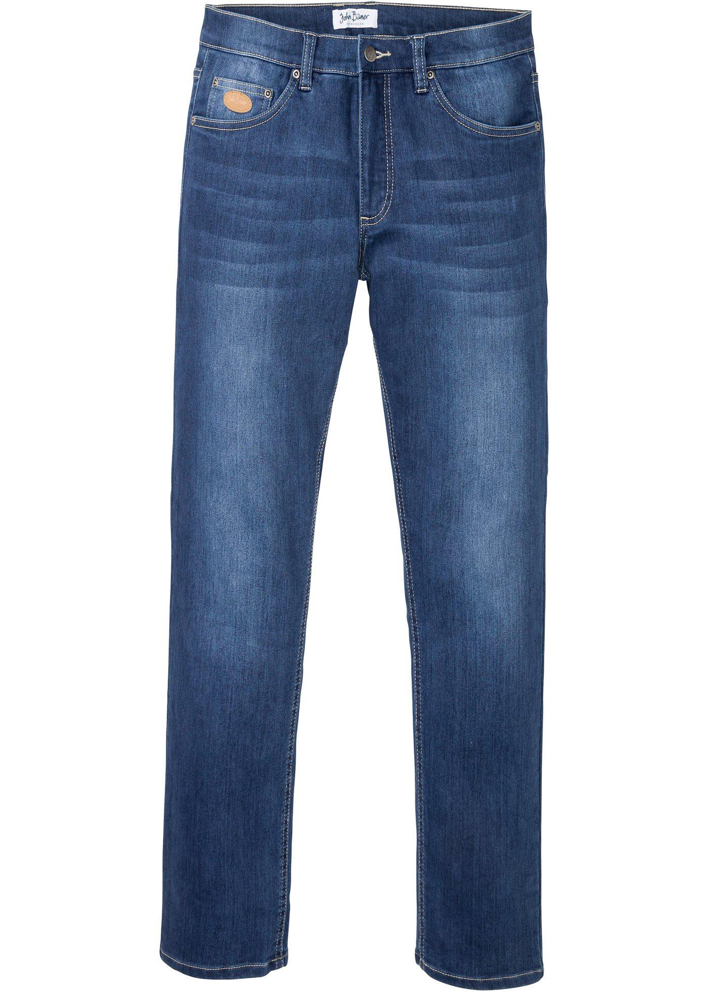 Jean ultra-soft Slim Fit confort pour le ventre, Straight