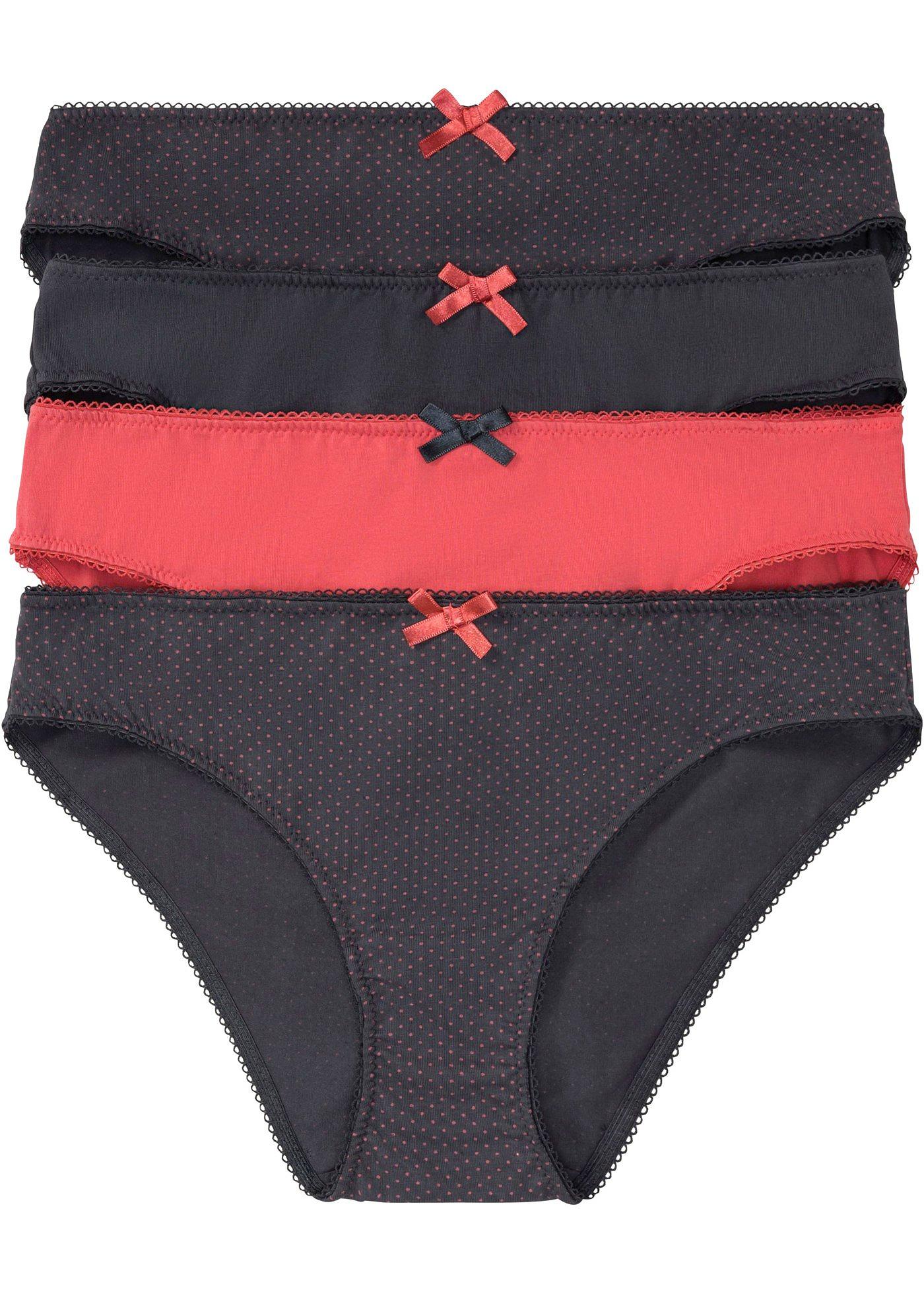 Lot de 4 slips avec coton bio