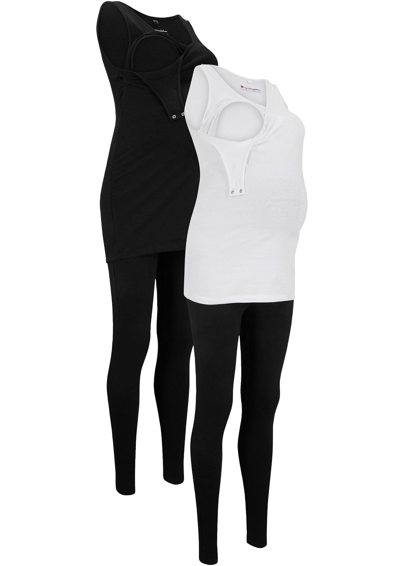 Tops et leggings de grossesse (Ens. 4 pces.)