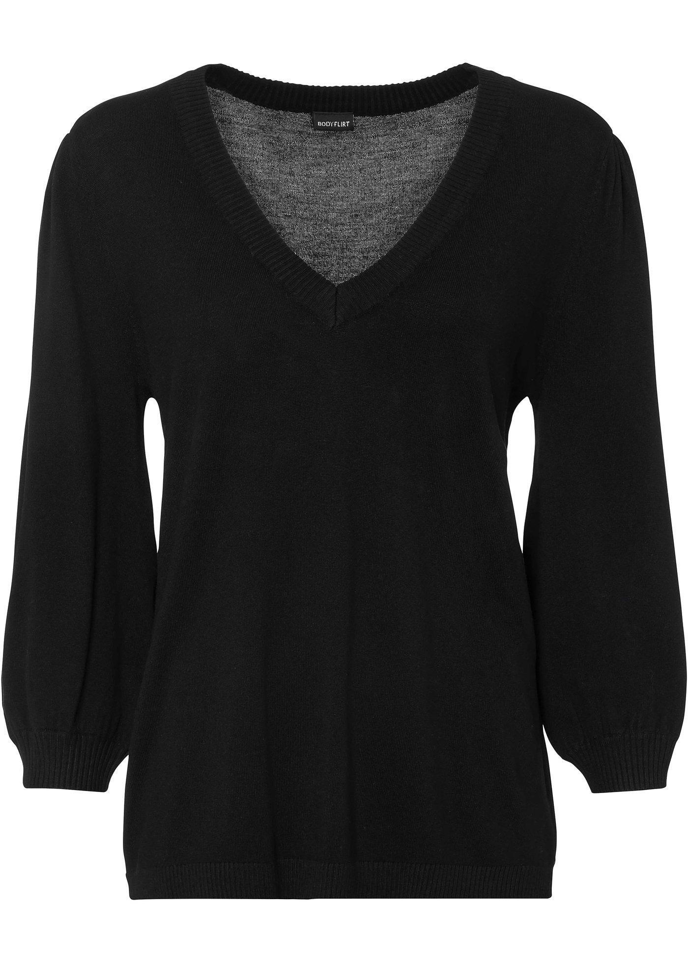 Pull col en V avec viscose durable