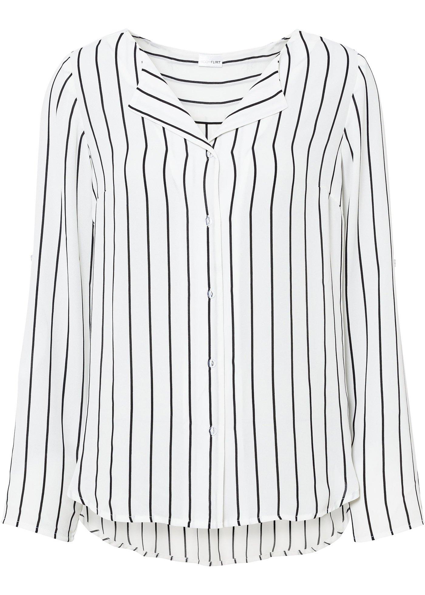 Chemisier rayé avec polyester recyclé