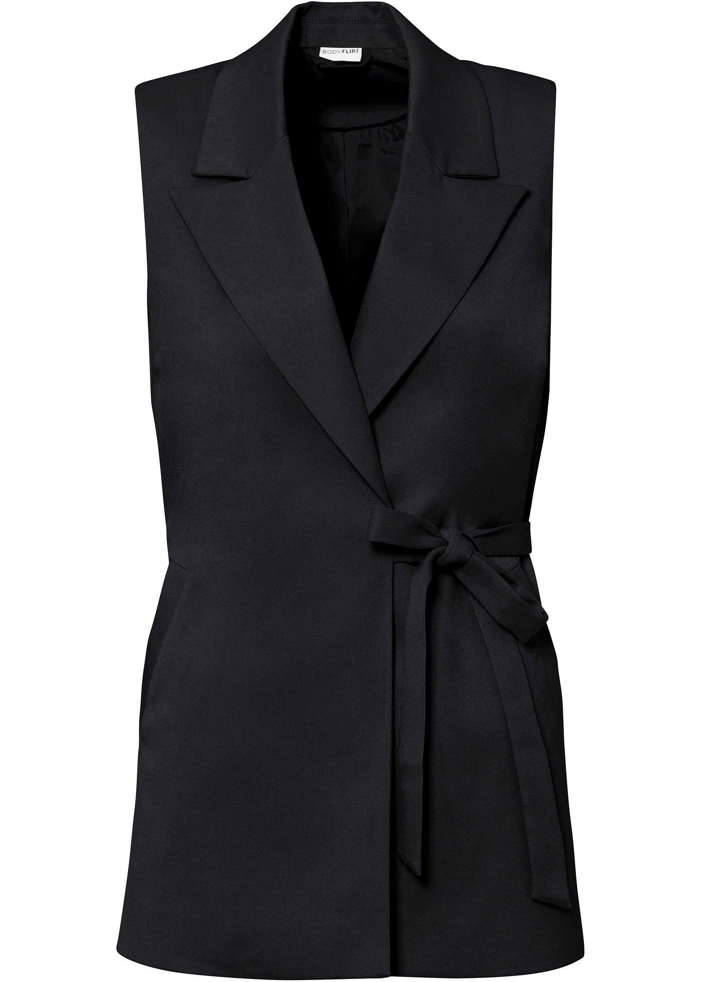 Blazer long sans manches