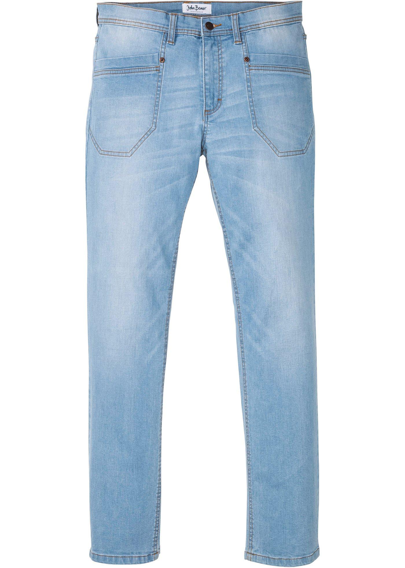 Jean extensible Regular Fit confort pour le ventre, Tapered