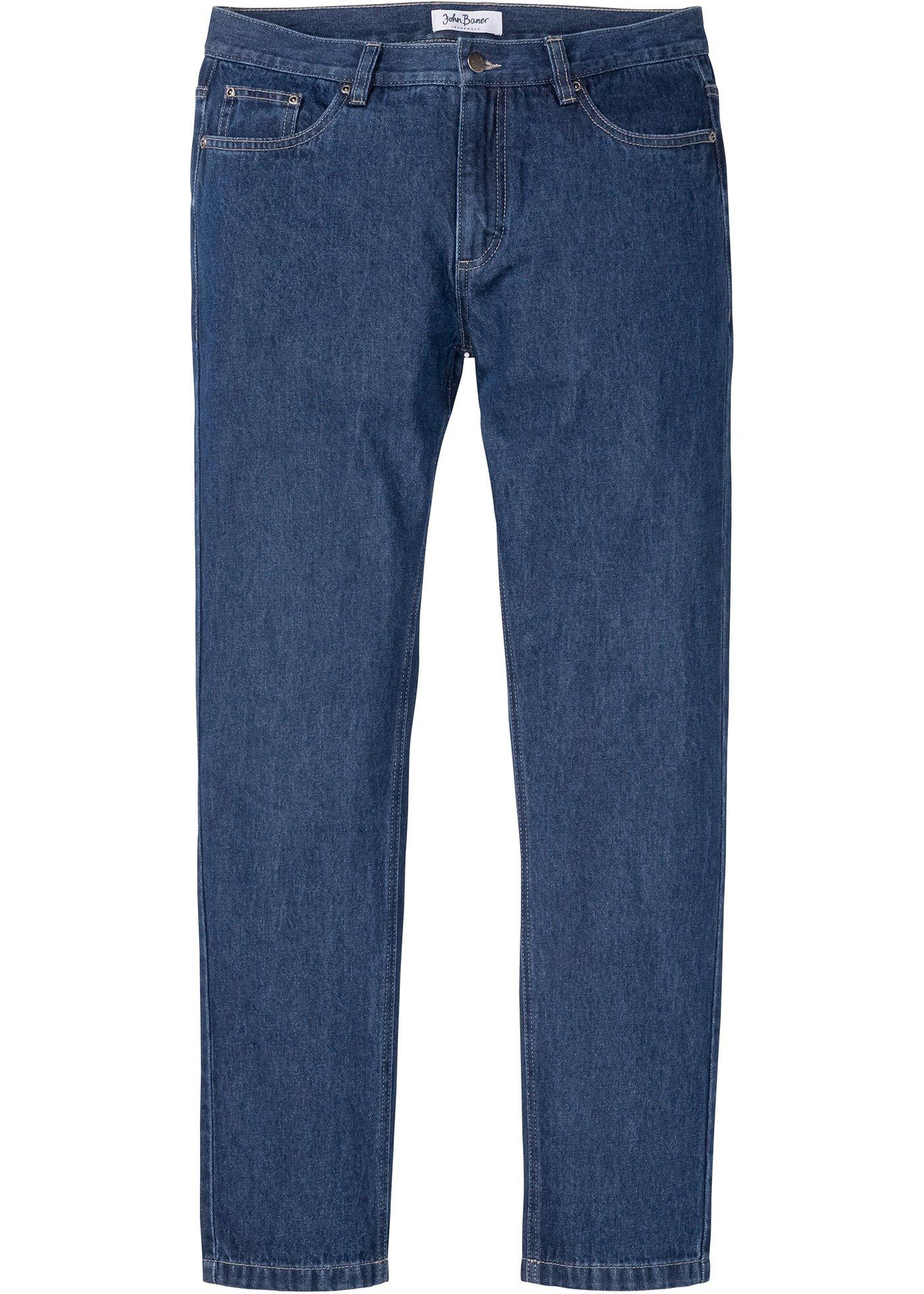 Jean Regular Fit en coton bio, Tapered