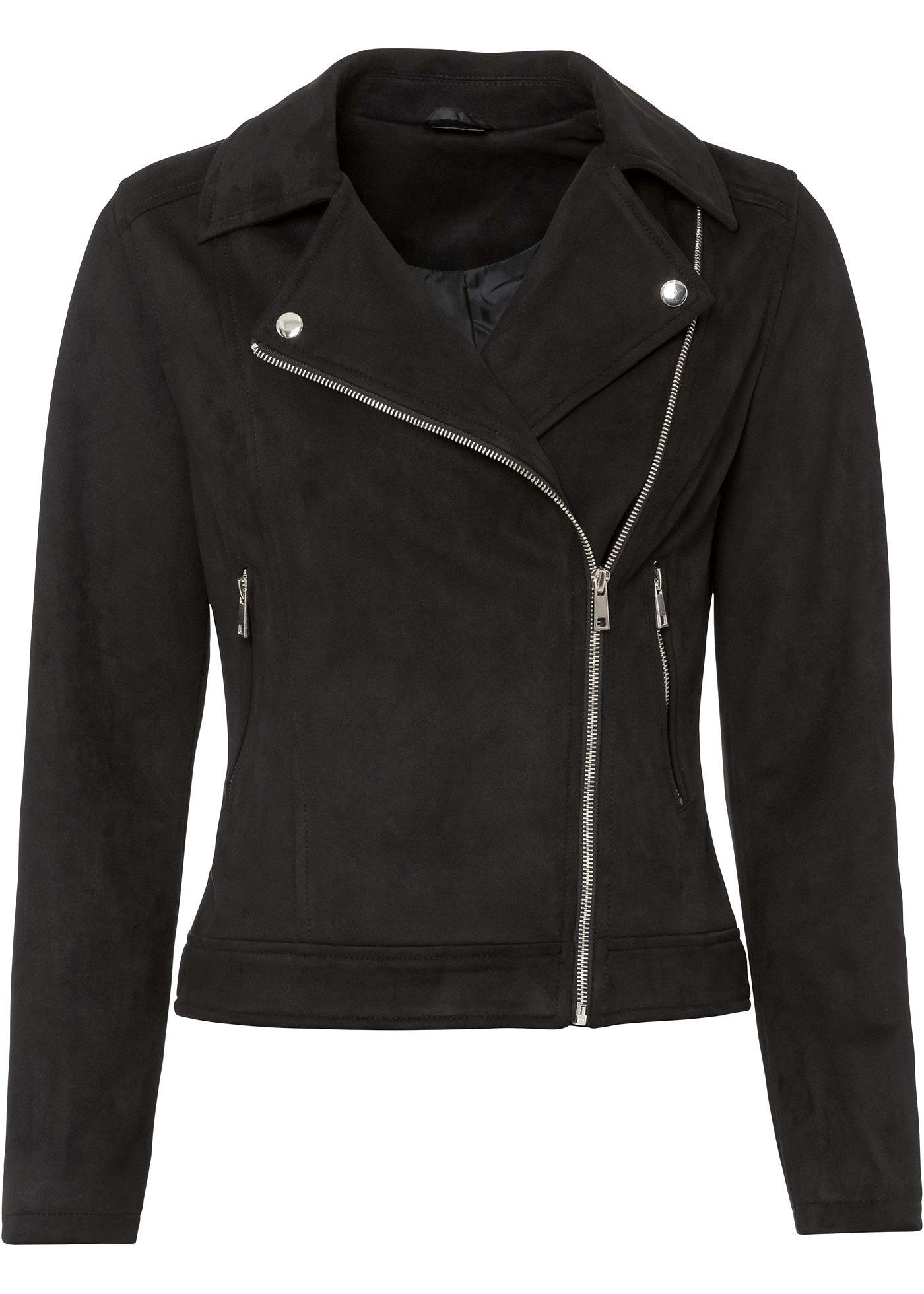 Veste synthétique imitation cuir velours