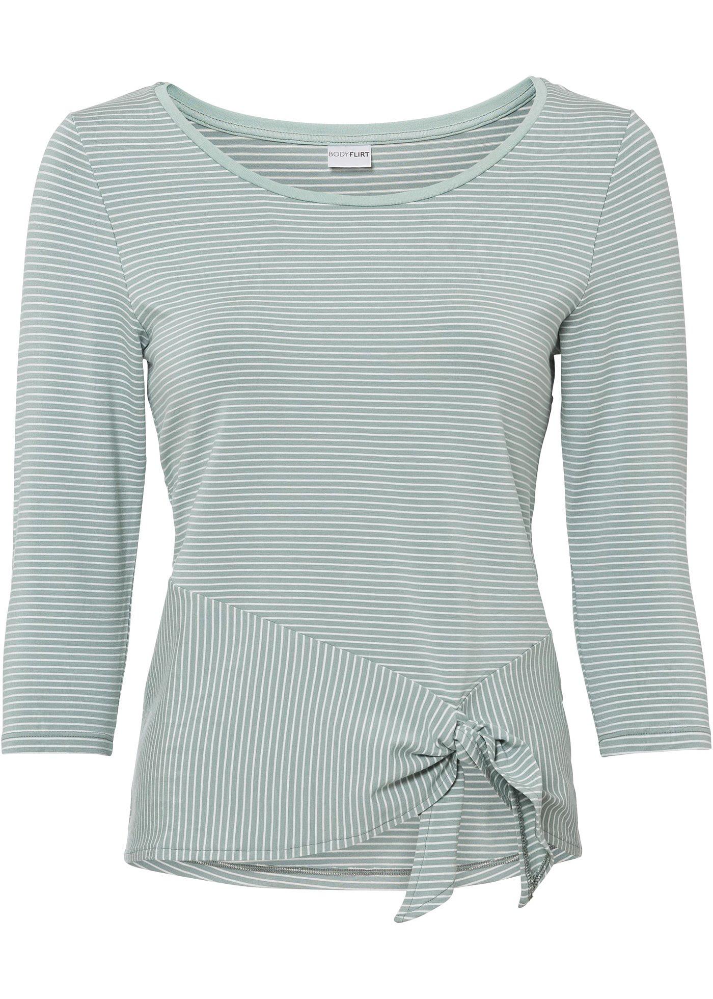 T-shirt avec détail nœud en viscose durable