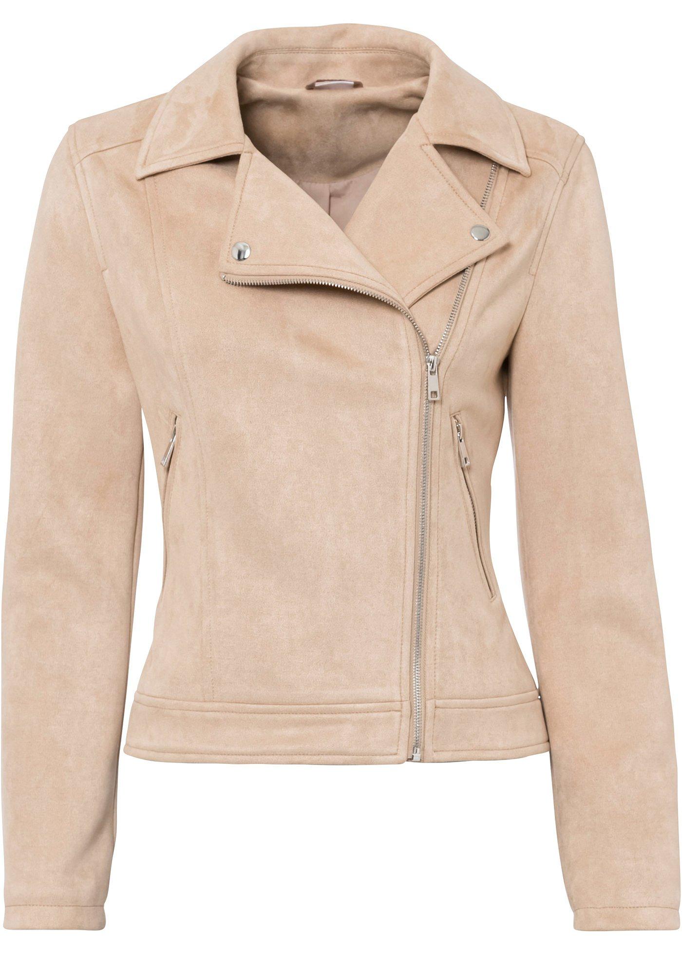 Veste synthétique imitation cuir velours