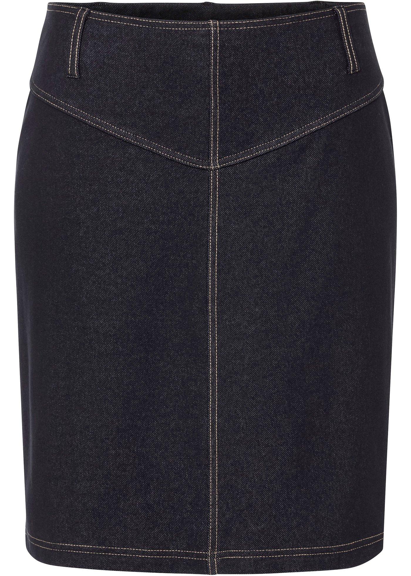 Jupe en jersey aspect jean