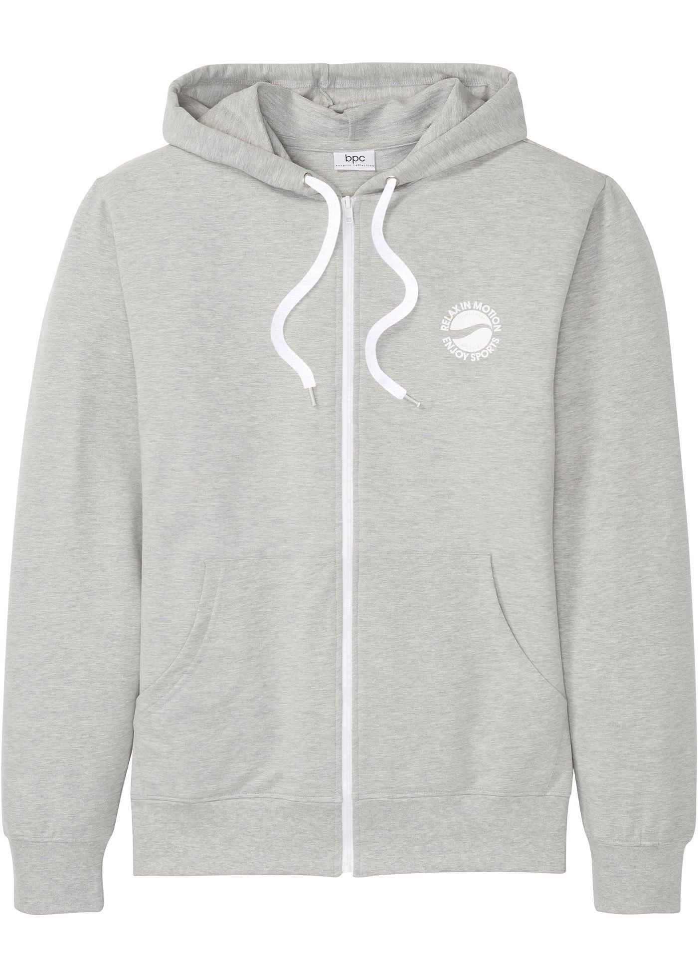 Gilet sweat léger à capuche