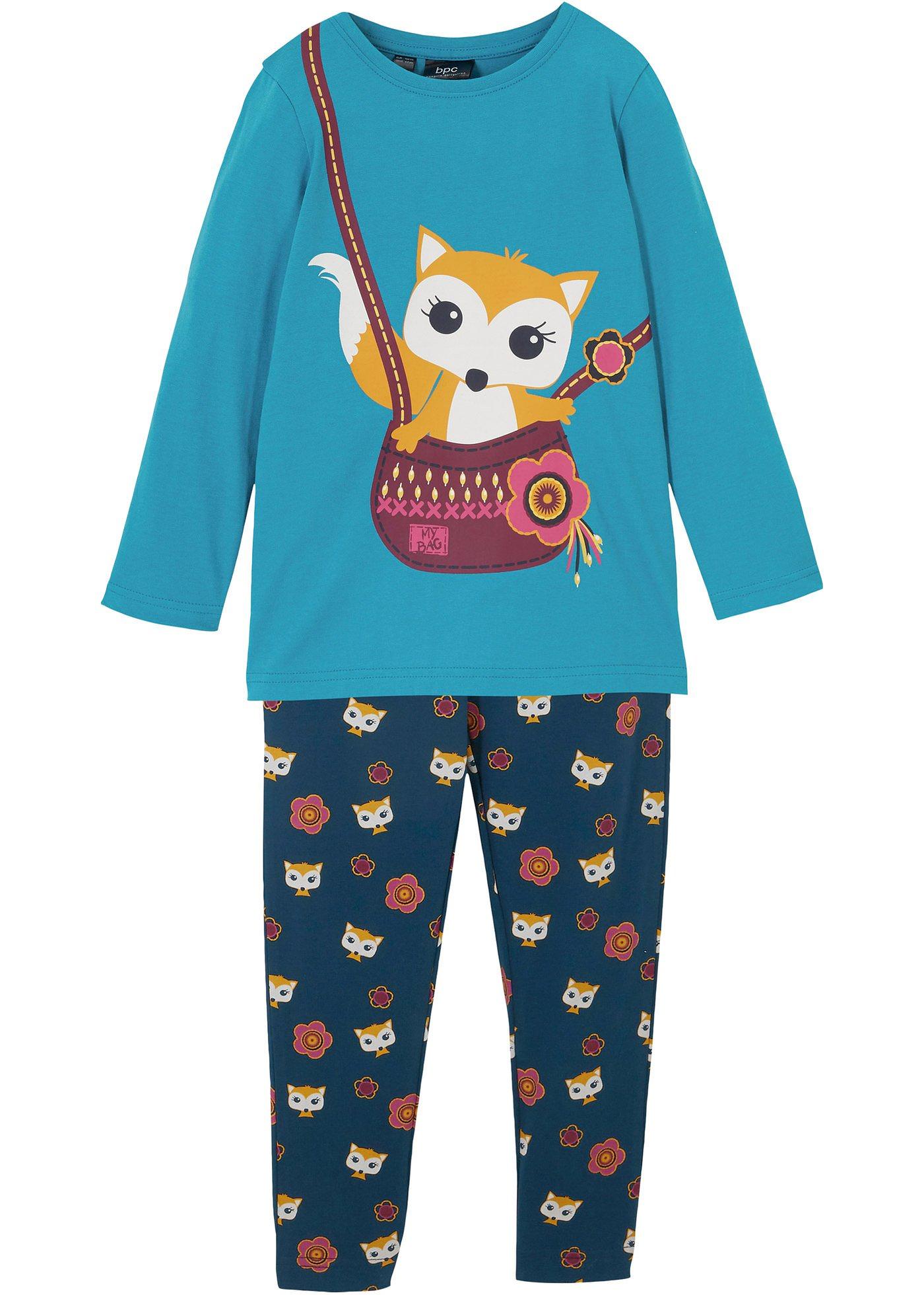 T-shirt fille manches longues et legging (Ens. 2 pces.) coton bio