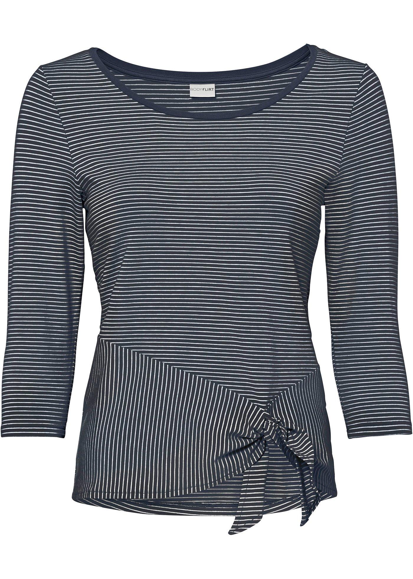 T-shirt avec détail nœud en viscose durable