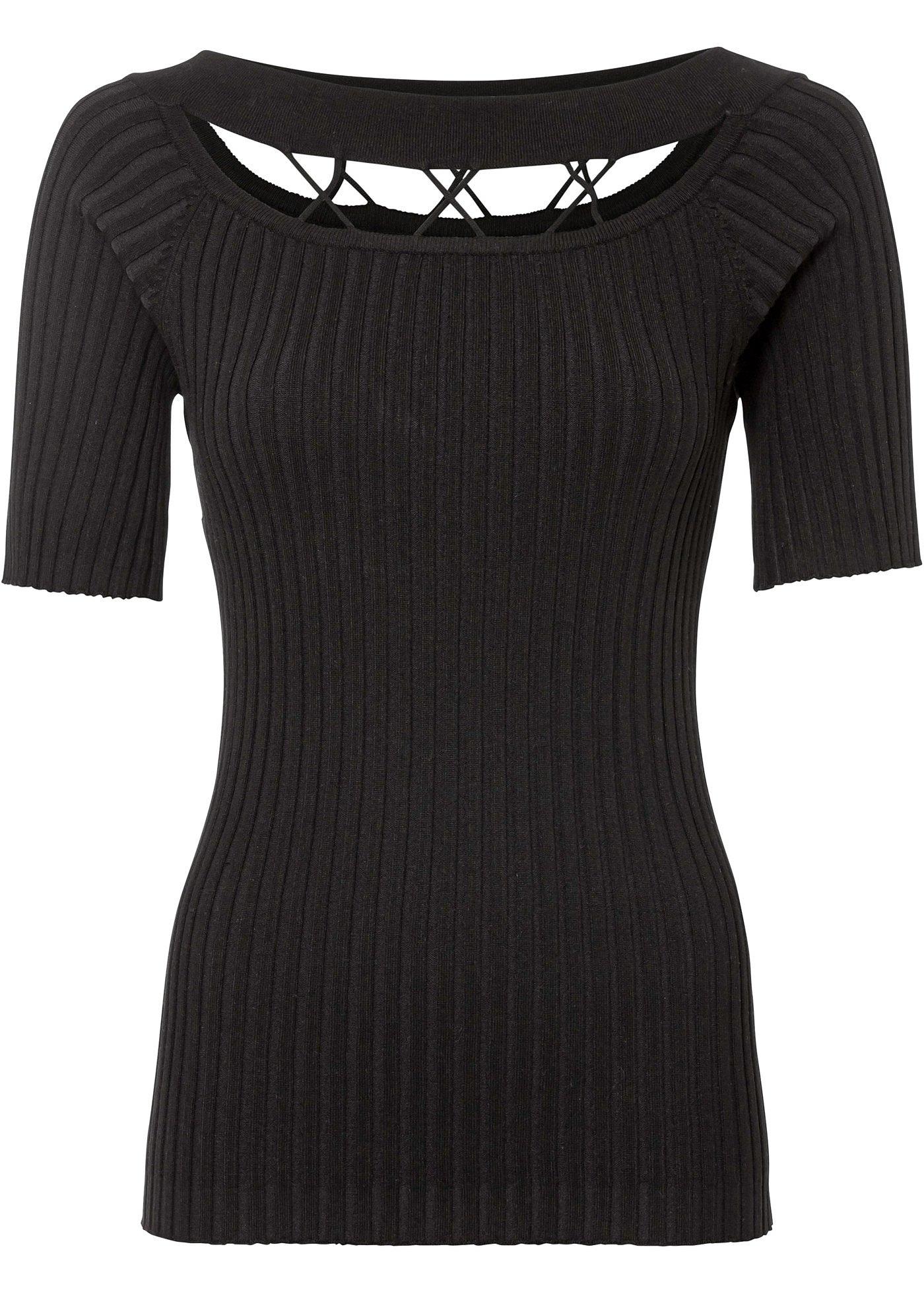 Pull manches courtes avec viscose durable