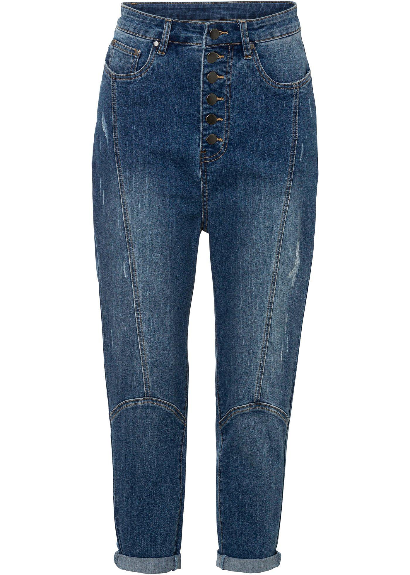 Jean Baggy avec patte de boutonnage